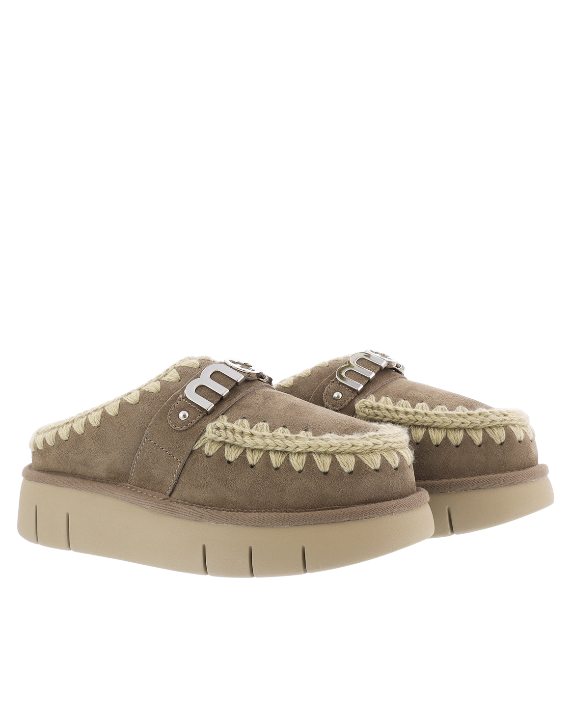 Dames Bounce Clog Logo Elephant Grey