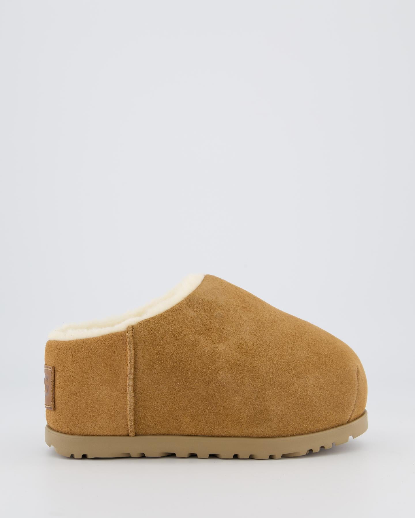 Dames Pumped Slide Chestnut