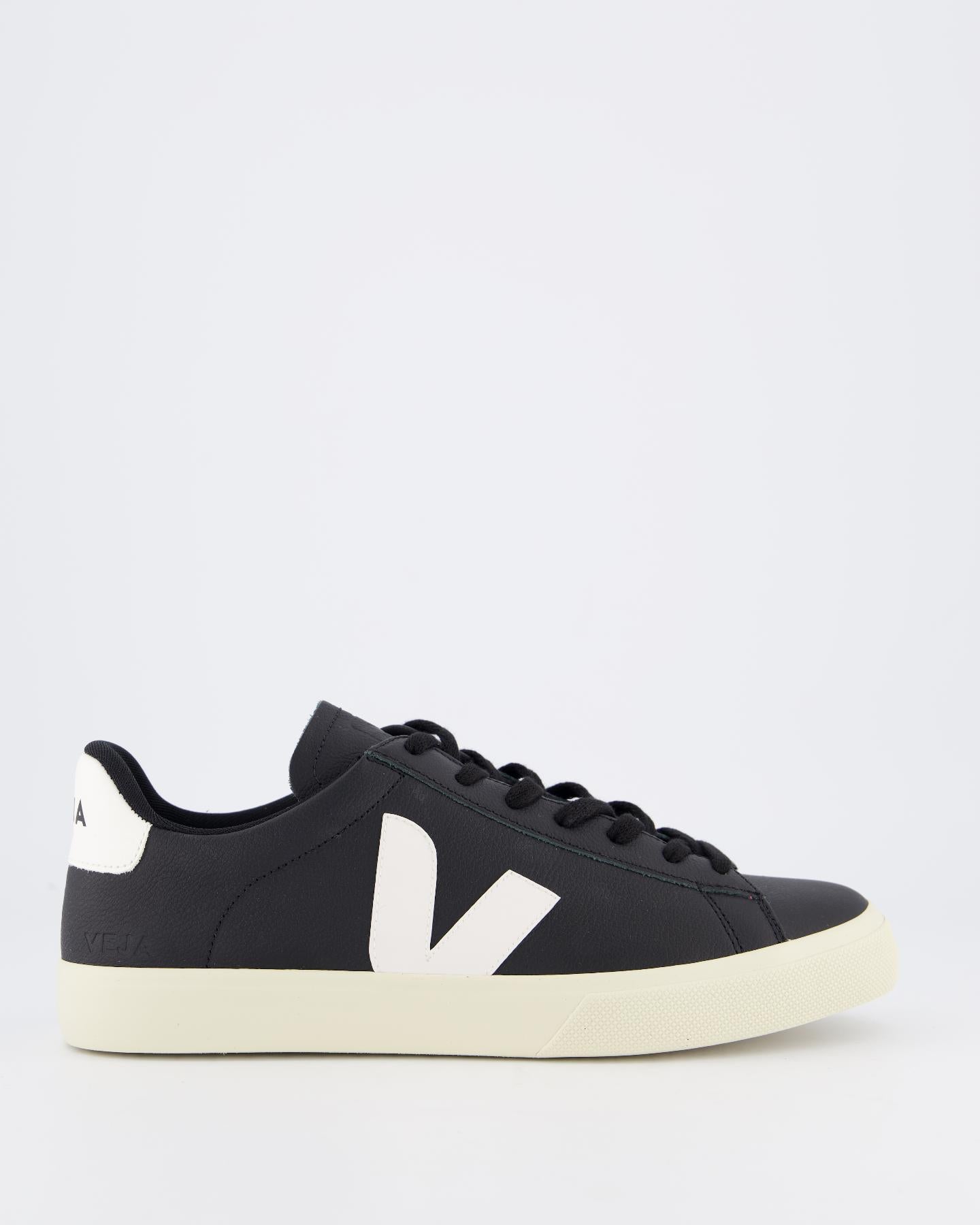 Heren Campo Sneaker Leer Zwart/Wit