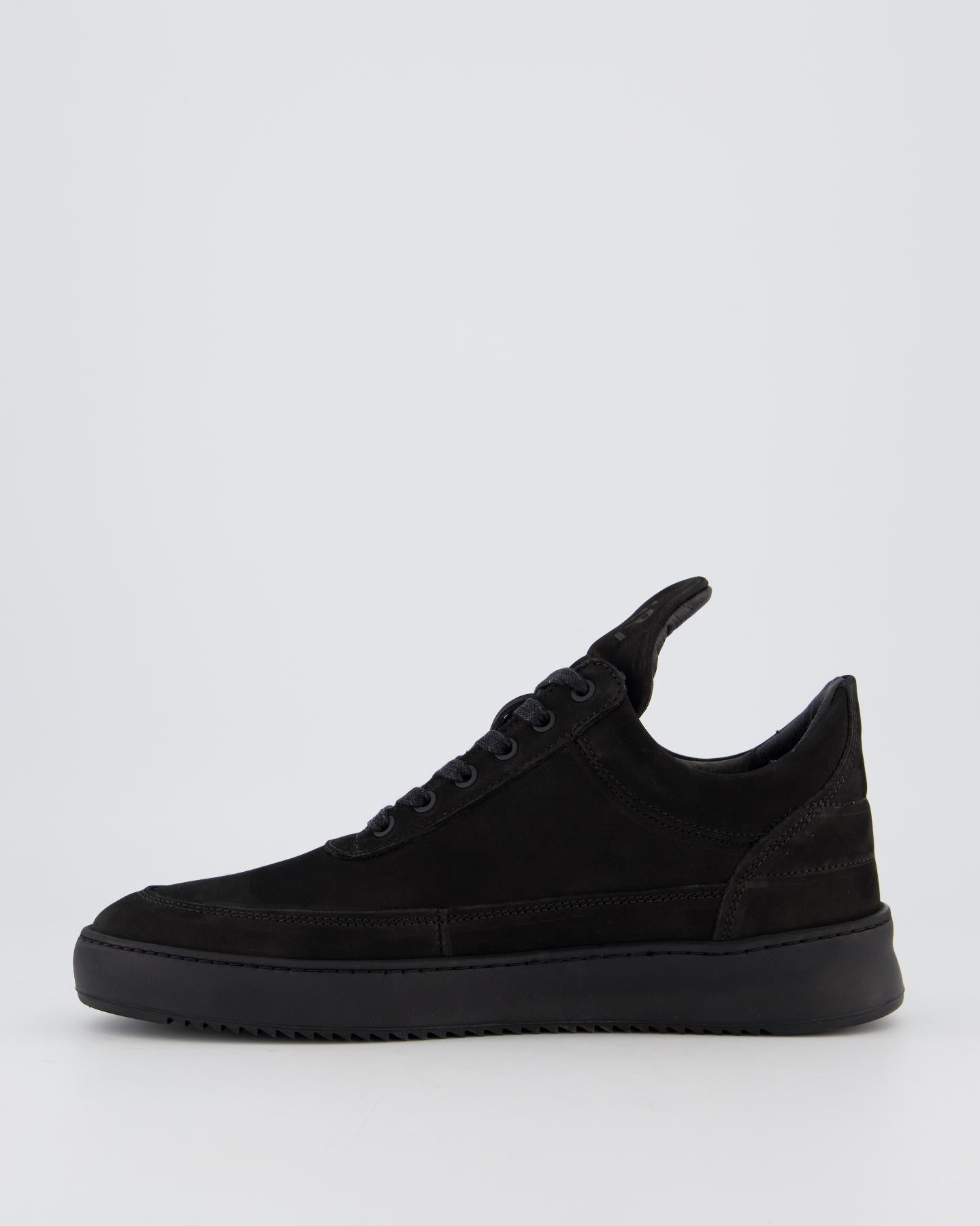 Heren Low Top Ripple Nubuck Zwart