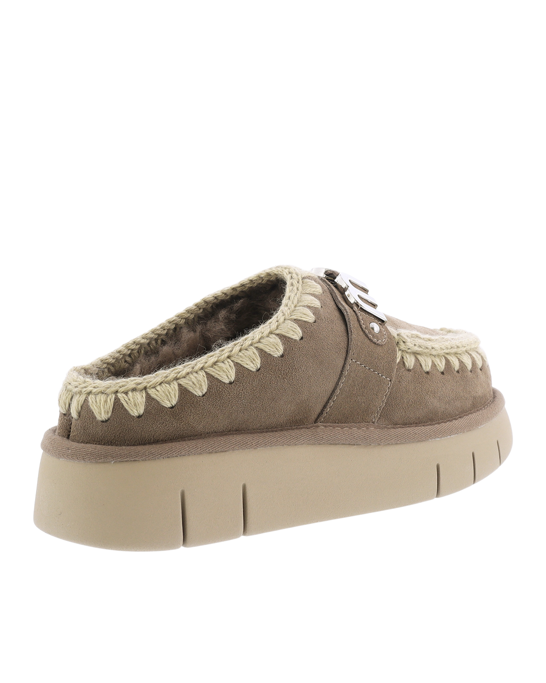 Dames Bounce Clog Logo Elephant Grey