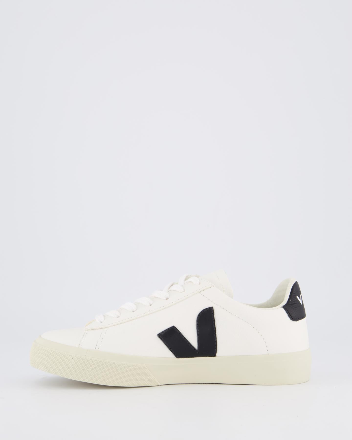 Dames Campo Sneaker Leer Wit/Zwart