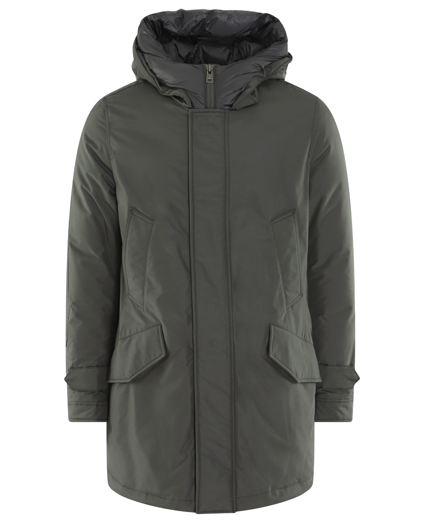 Heren Polar High Collar Parka Grijs