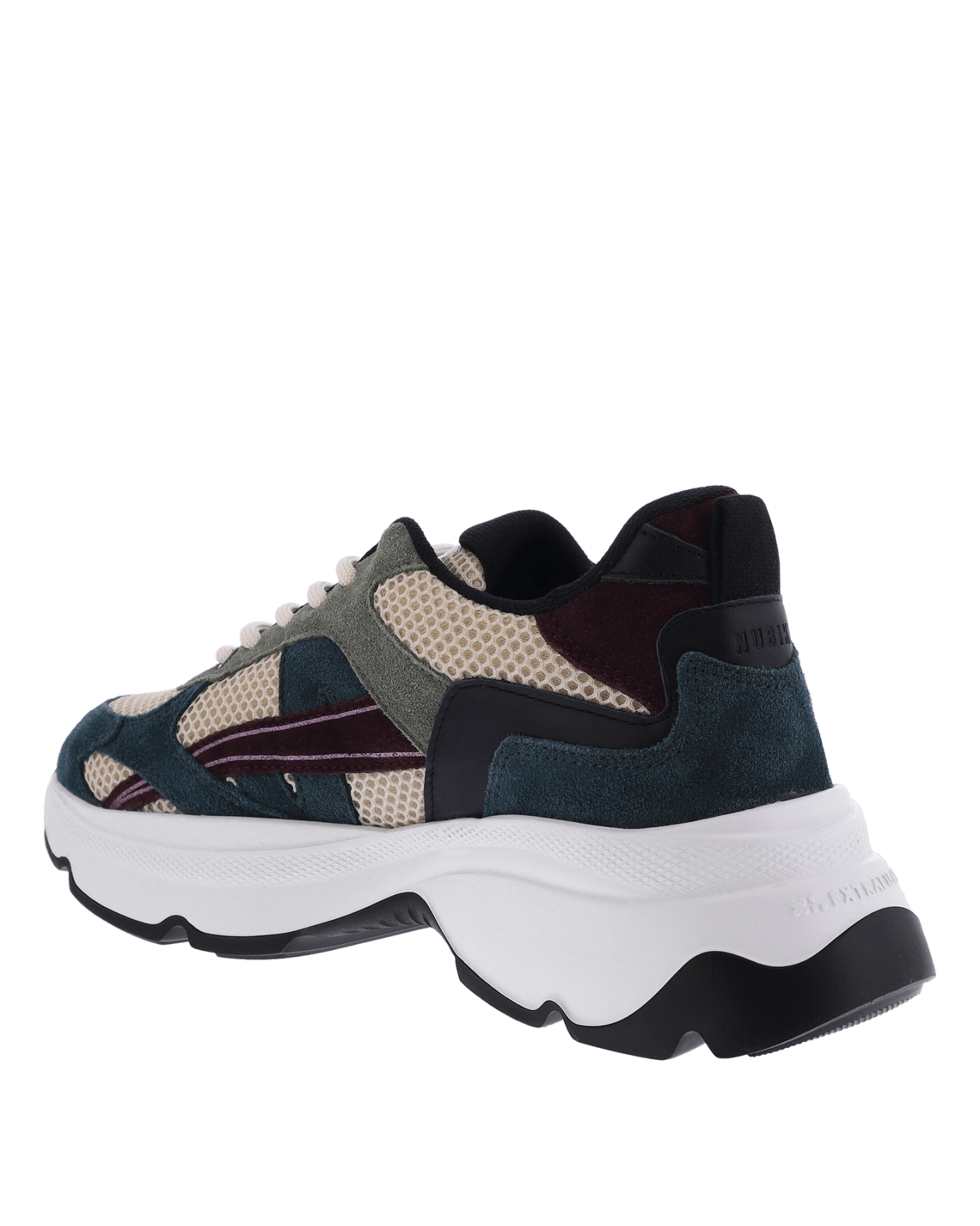 Dames Ross Nomad Sneaker Groen/Bordo