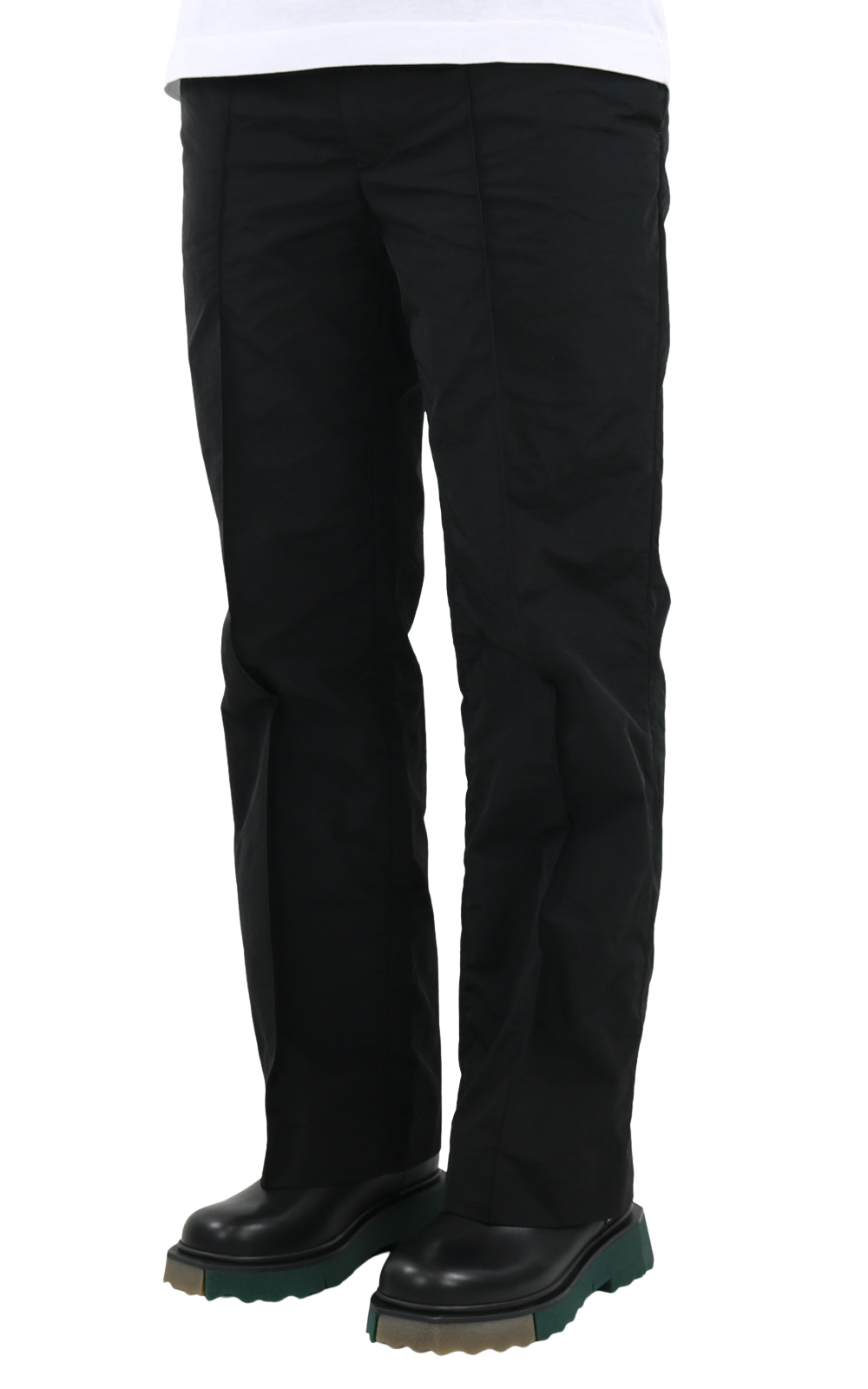 Heren Nylon Track Pants Jet Black