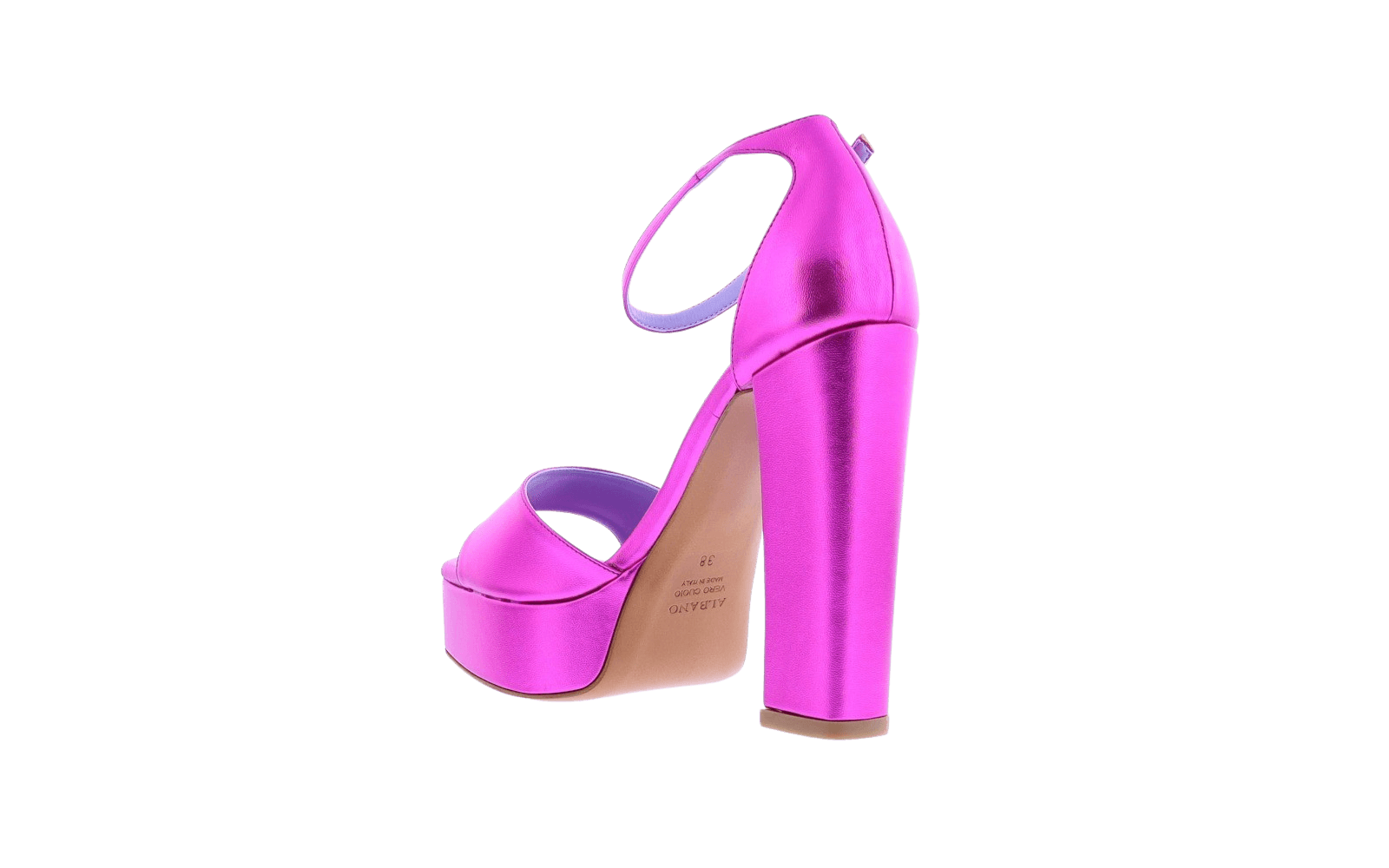 Dames Sandalo Metallic Fuxia