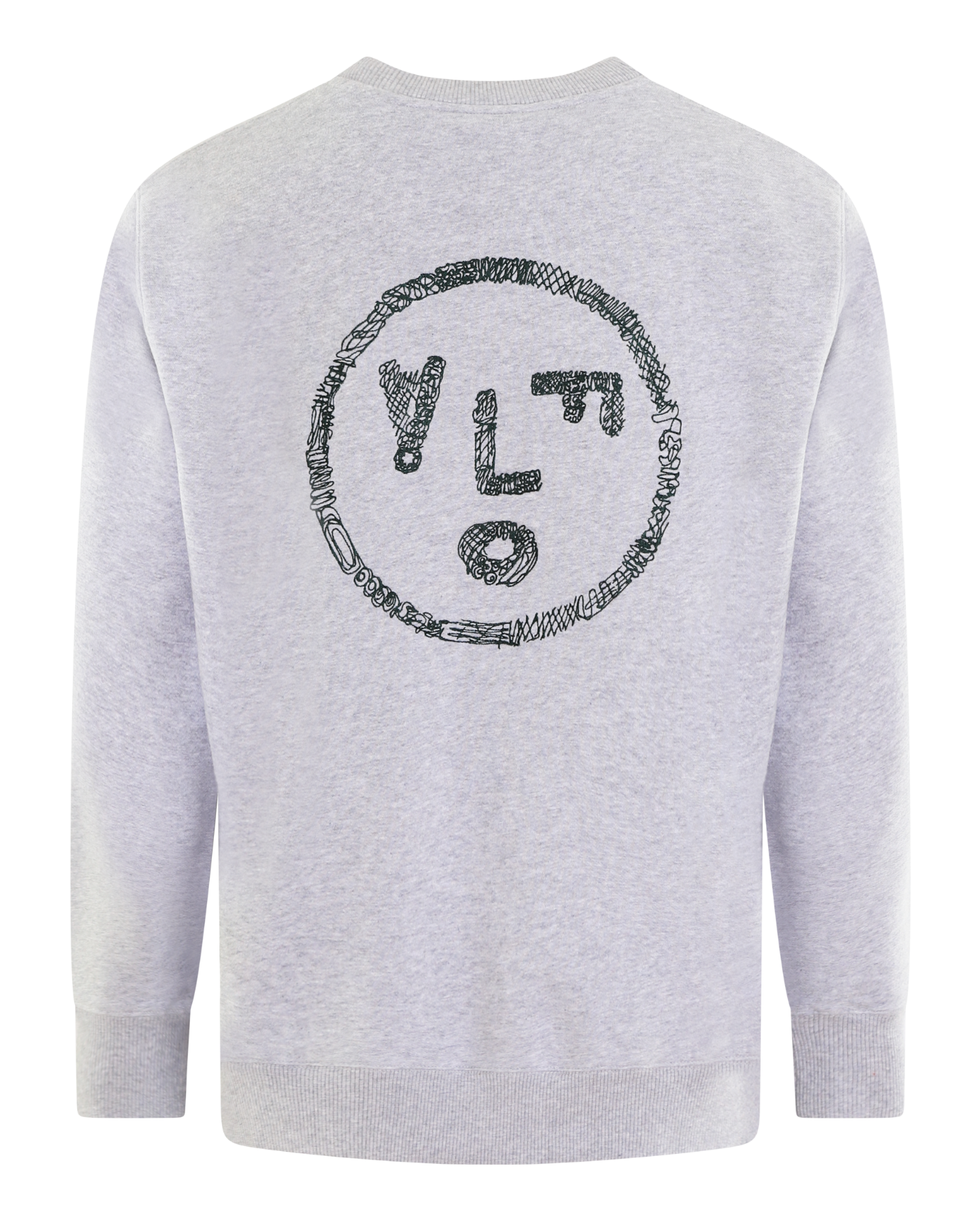 Heren Scribble Face Crewneck