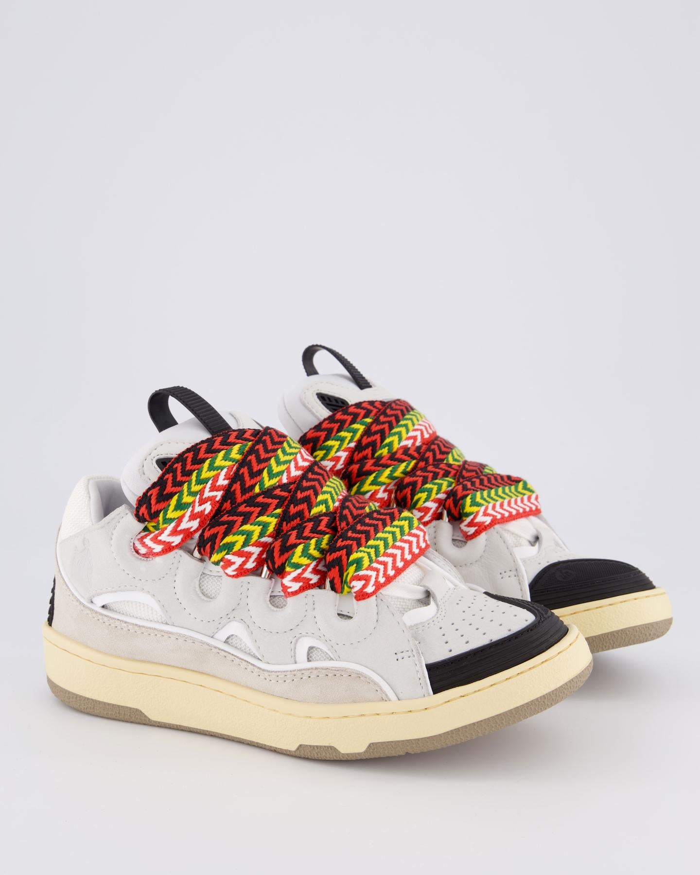 Dames Curb Sneaker Wit/Multi