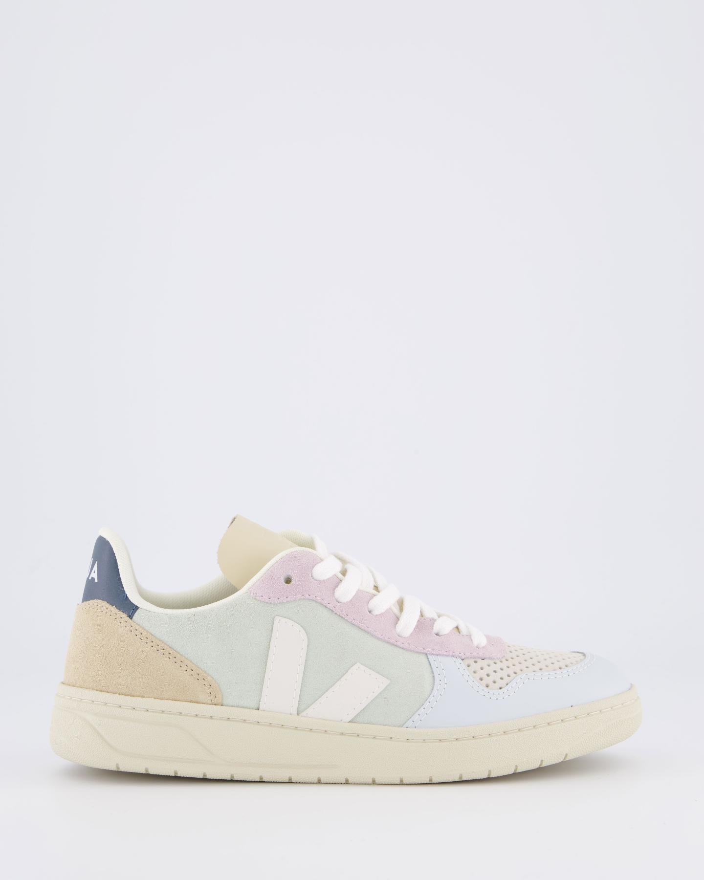 Dames V-10 Suede Sneaker PastelBlauw