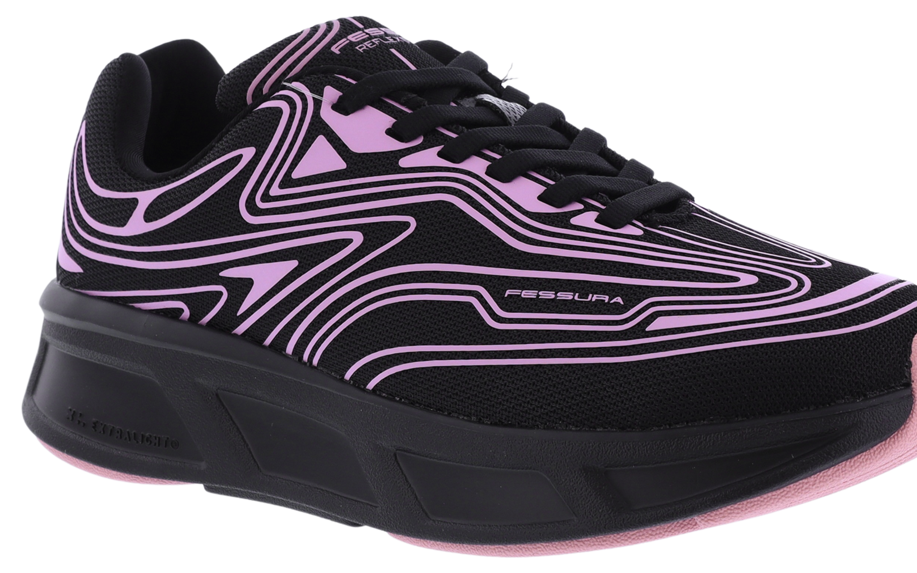 Dames Runflex 01 Sneaker Zwart/Roze