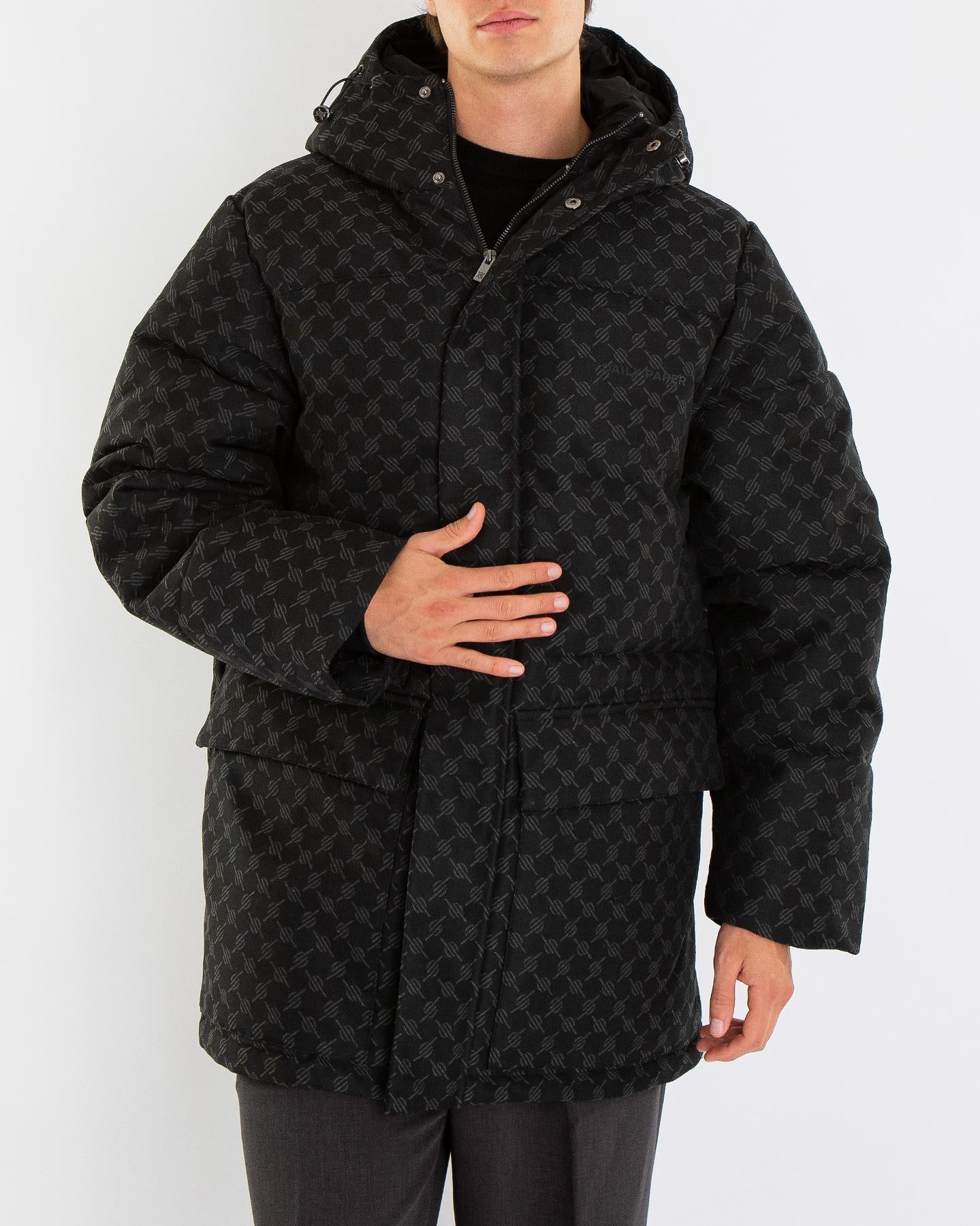 Heren Oba Cotton Monogram Puffer