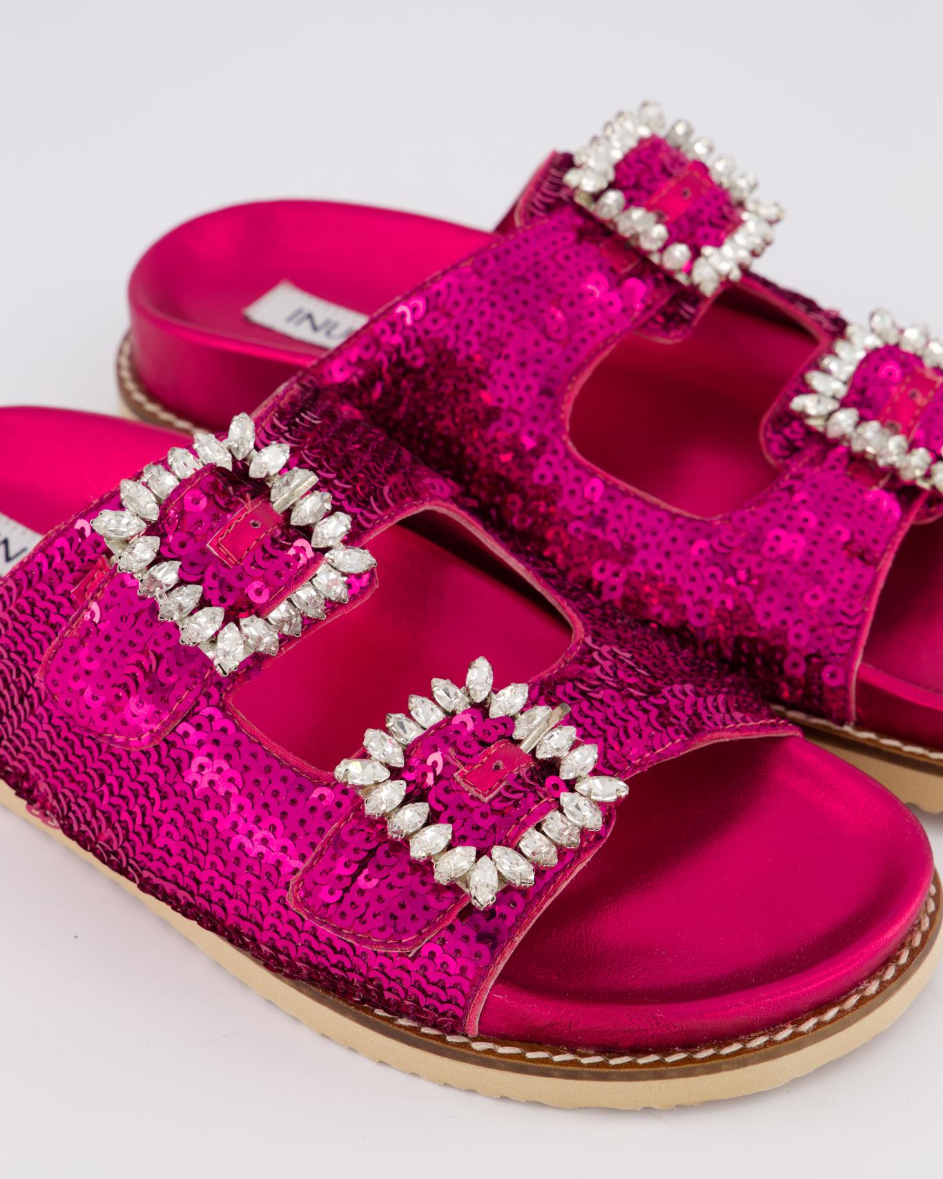 Dames Buckle Slipper Roze