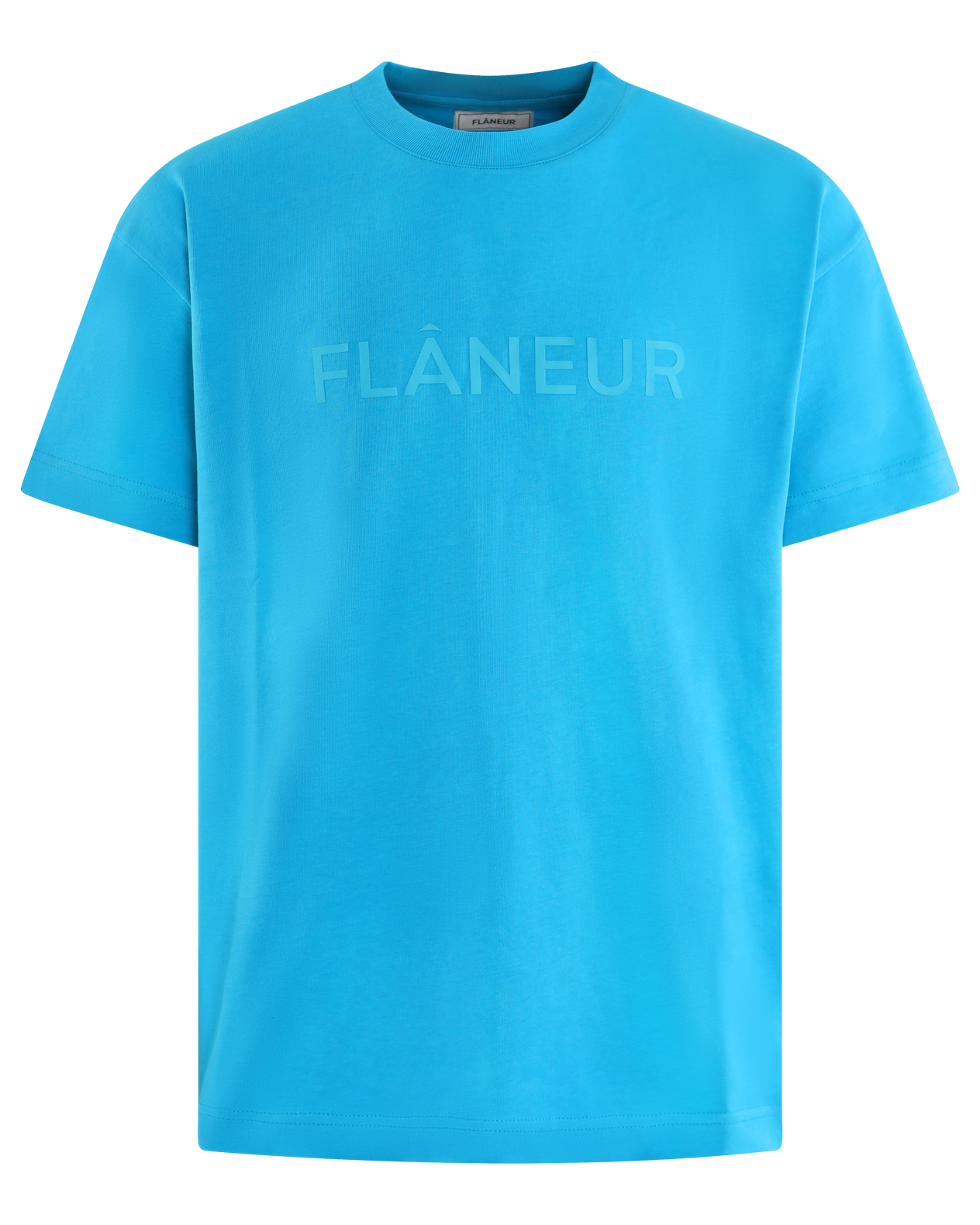 Heren Tonal Logo T-Shirt Blauw