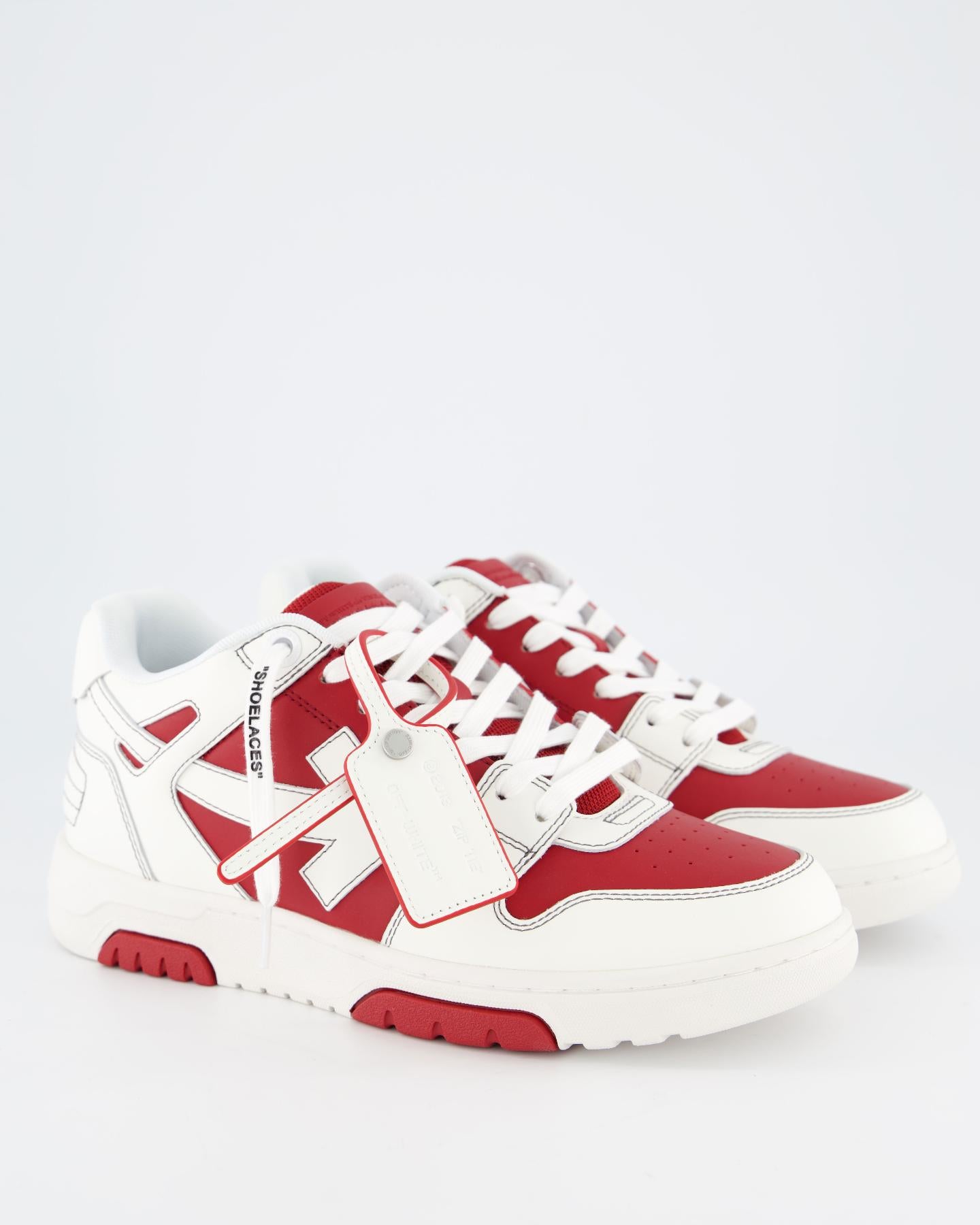 Heren Out Of Office Sneaker WHT/RED