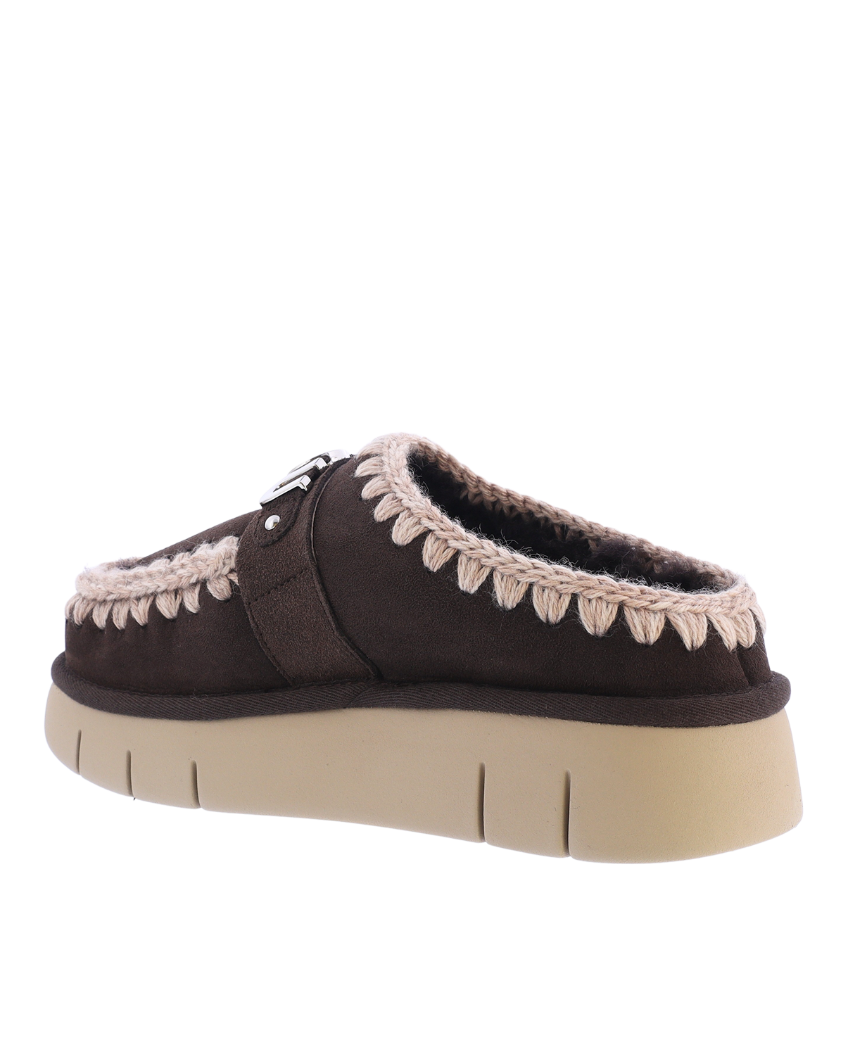 Dames Bounce Clog Logo Mocha