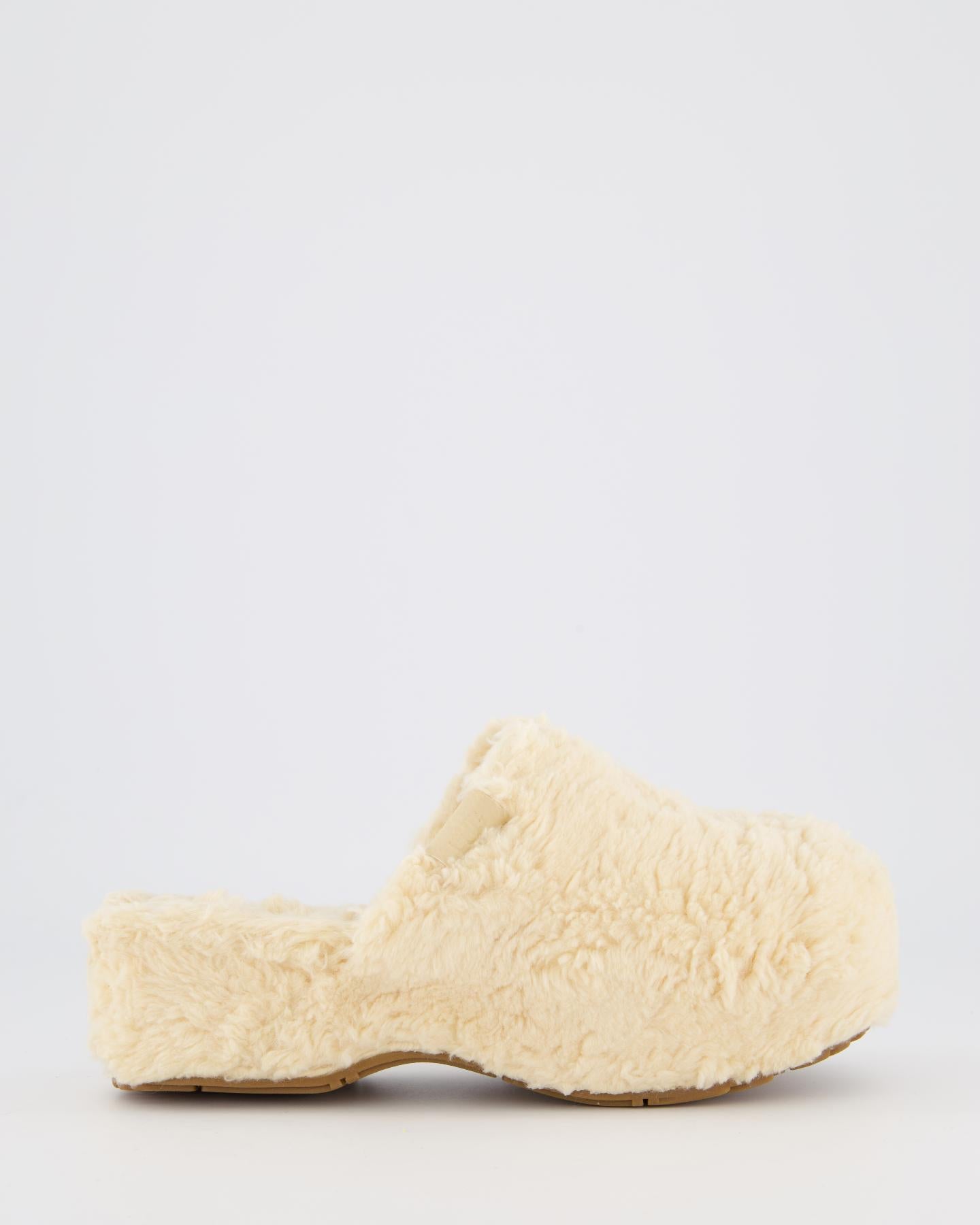 Dames Fuzz Sugar Clog Natural