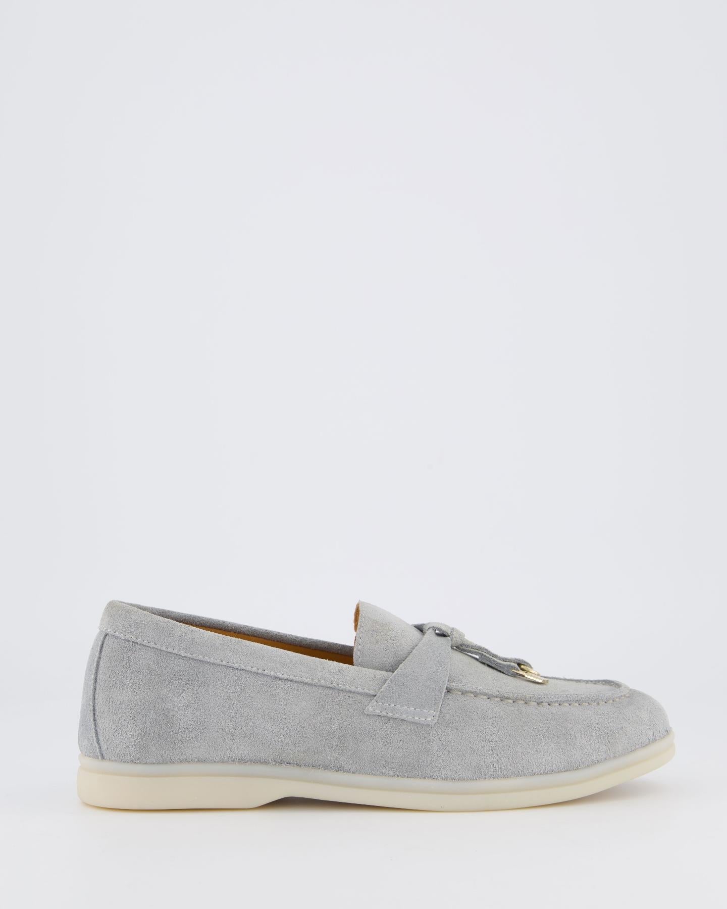 Atelier Verdi Dames Nina Loafer Smoke - Eleganza.nl