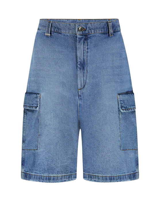 Heren Denim Cargo Shorts