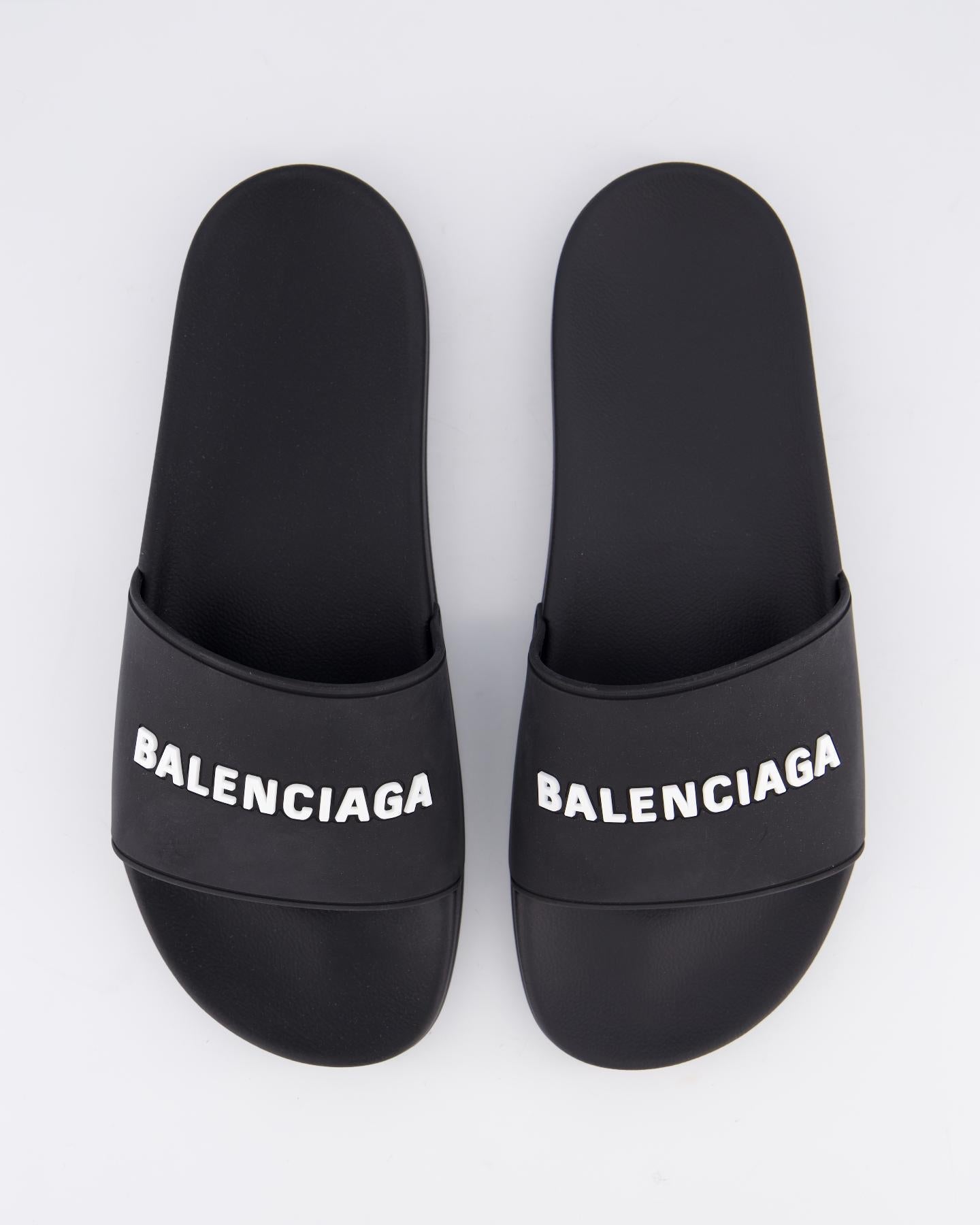 Balenciaga Heren POOL SLIDE RUBBER BAL - Eleganza.nl