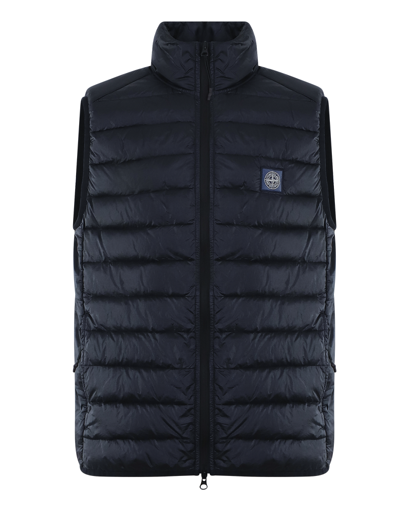 Heren Loom Woven Bodywarmer Blauw