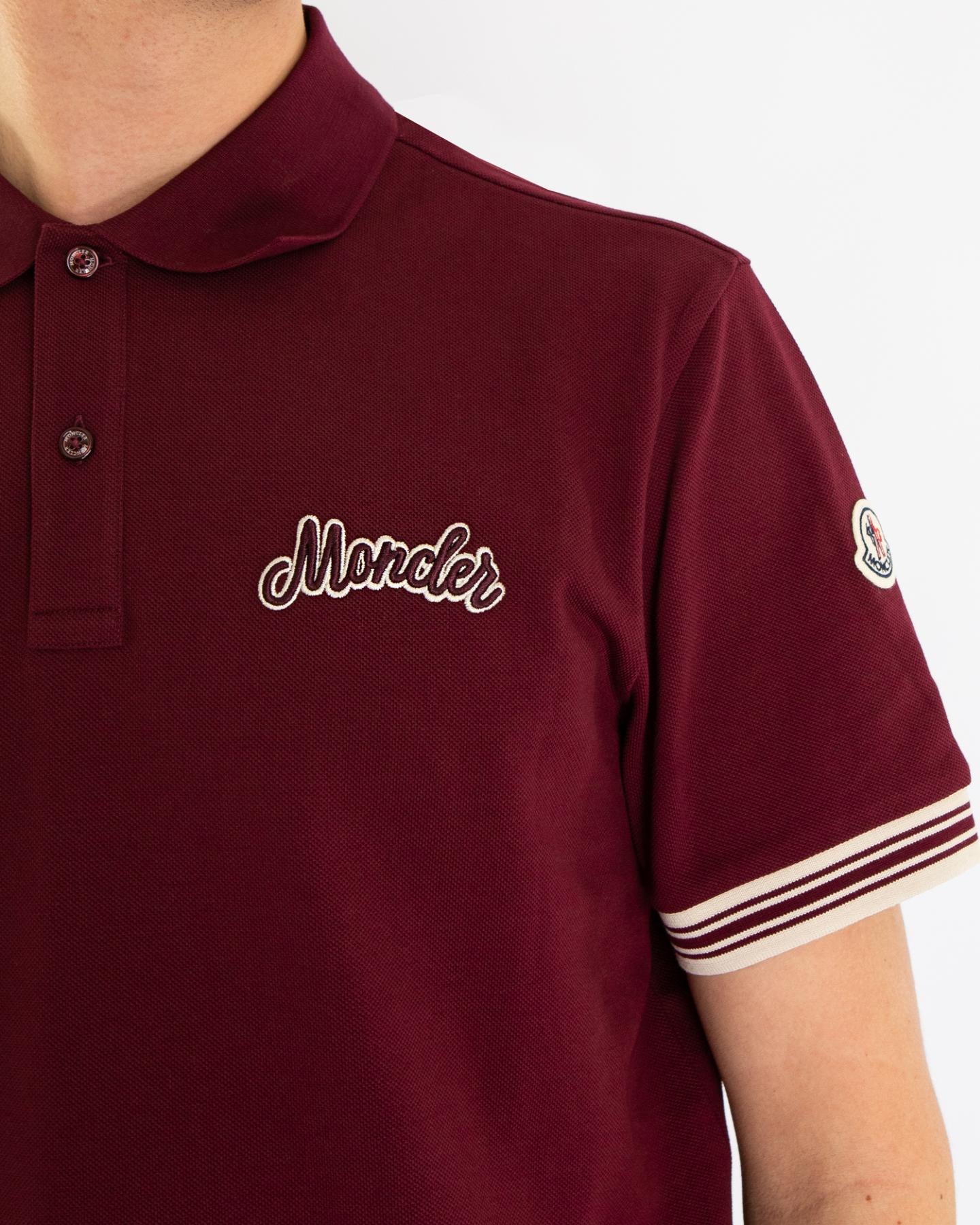 Heren Varsity Logo Polo Rood