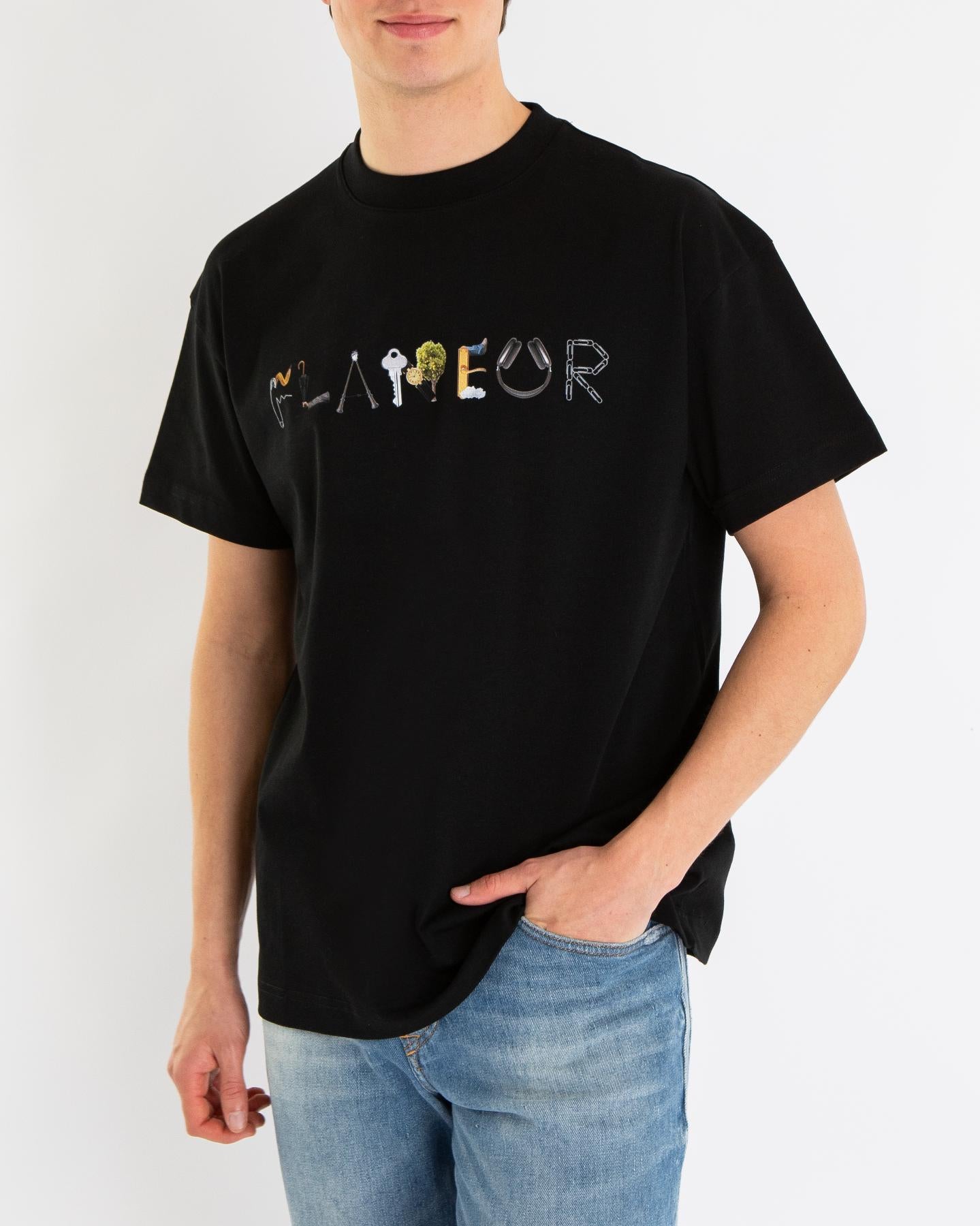 Heren Objects T-Shirt Zwart