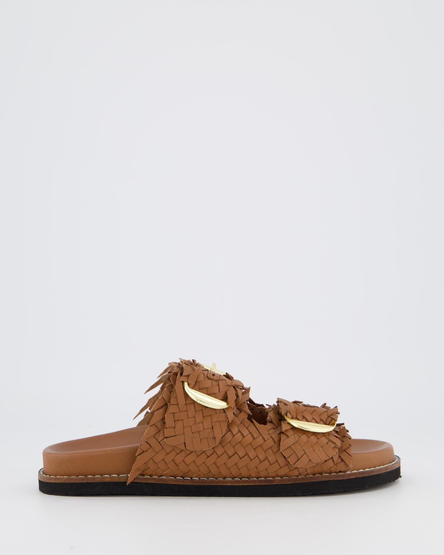 Dames Knot Slipper Bruin