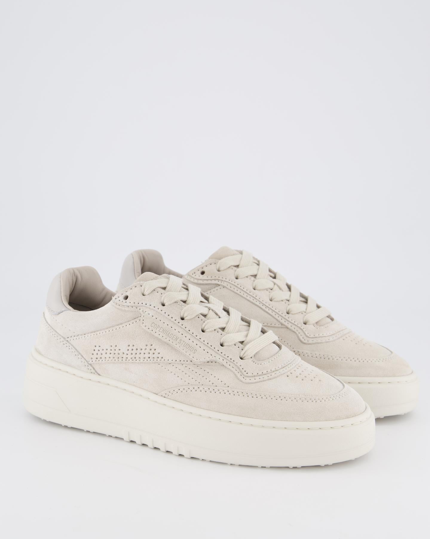 Copenhagen Studios Dames Copenhagen Suede Grey Sneaker - Eleganza.nl