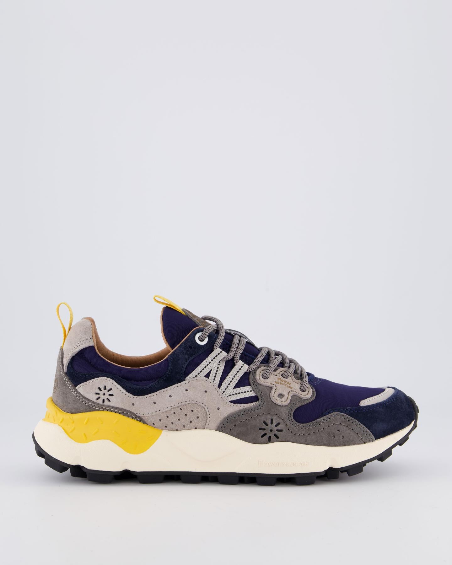 Heren Yamano 3 Sneaker Blauw/Geel