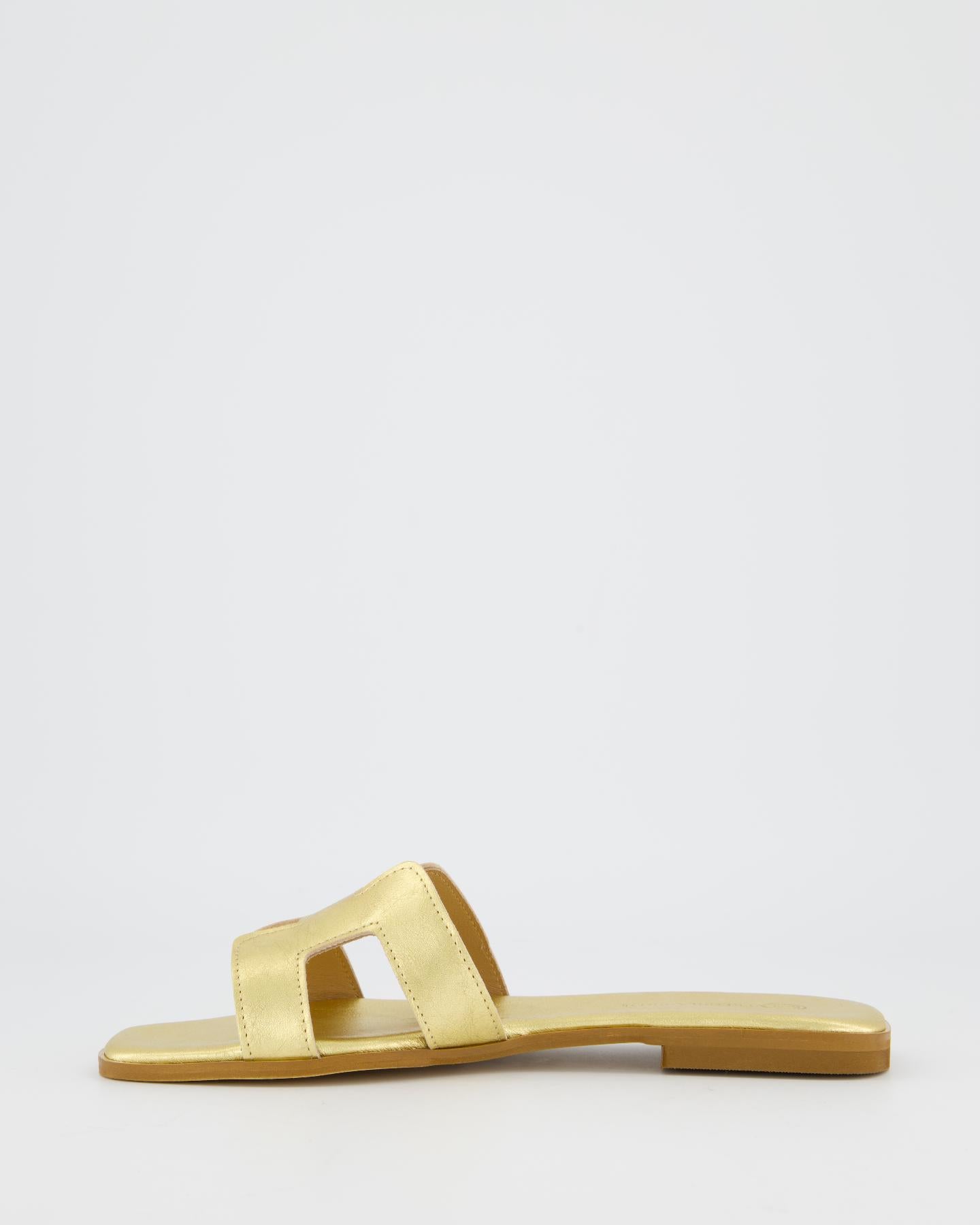 Dames Joy Slippers Goud Metallic