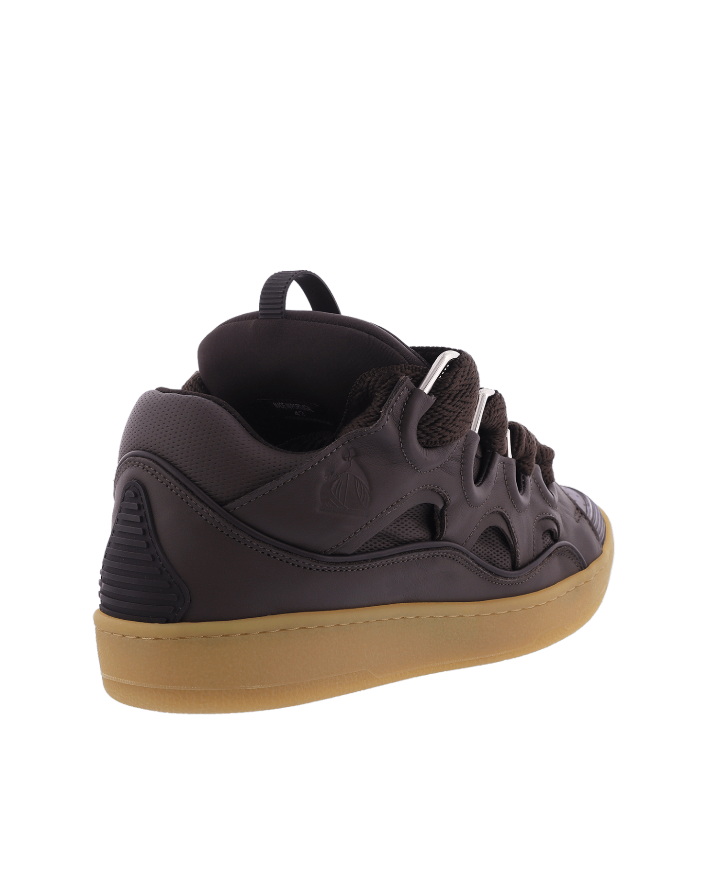 Heren Curb Sneaker Bruin