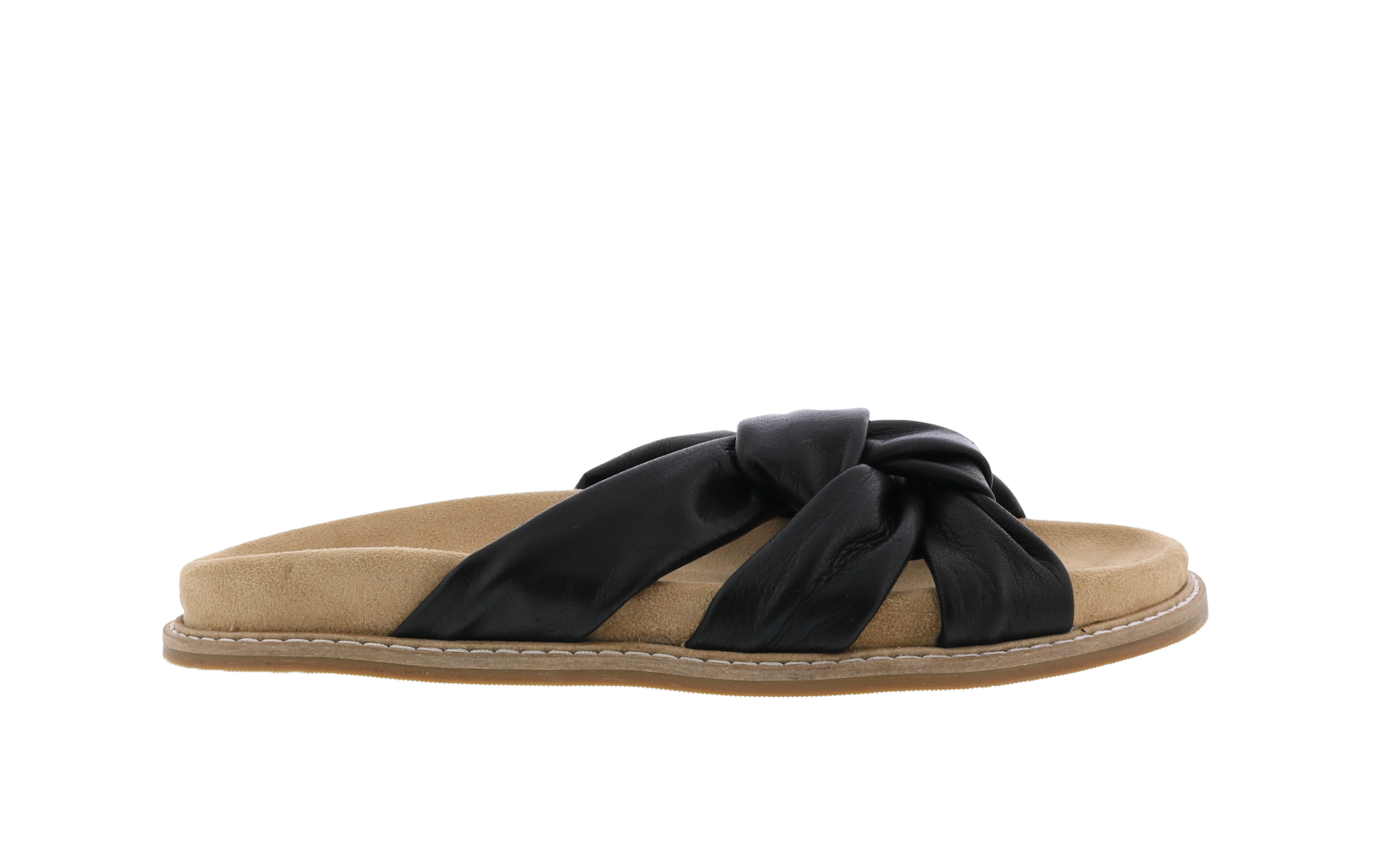 Dames Leather Band Slipper