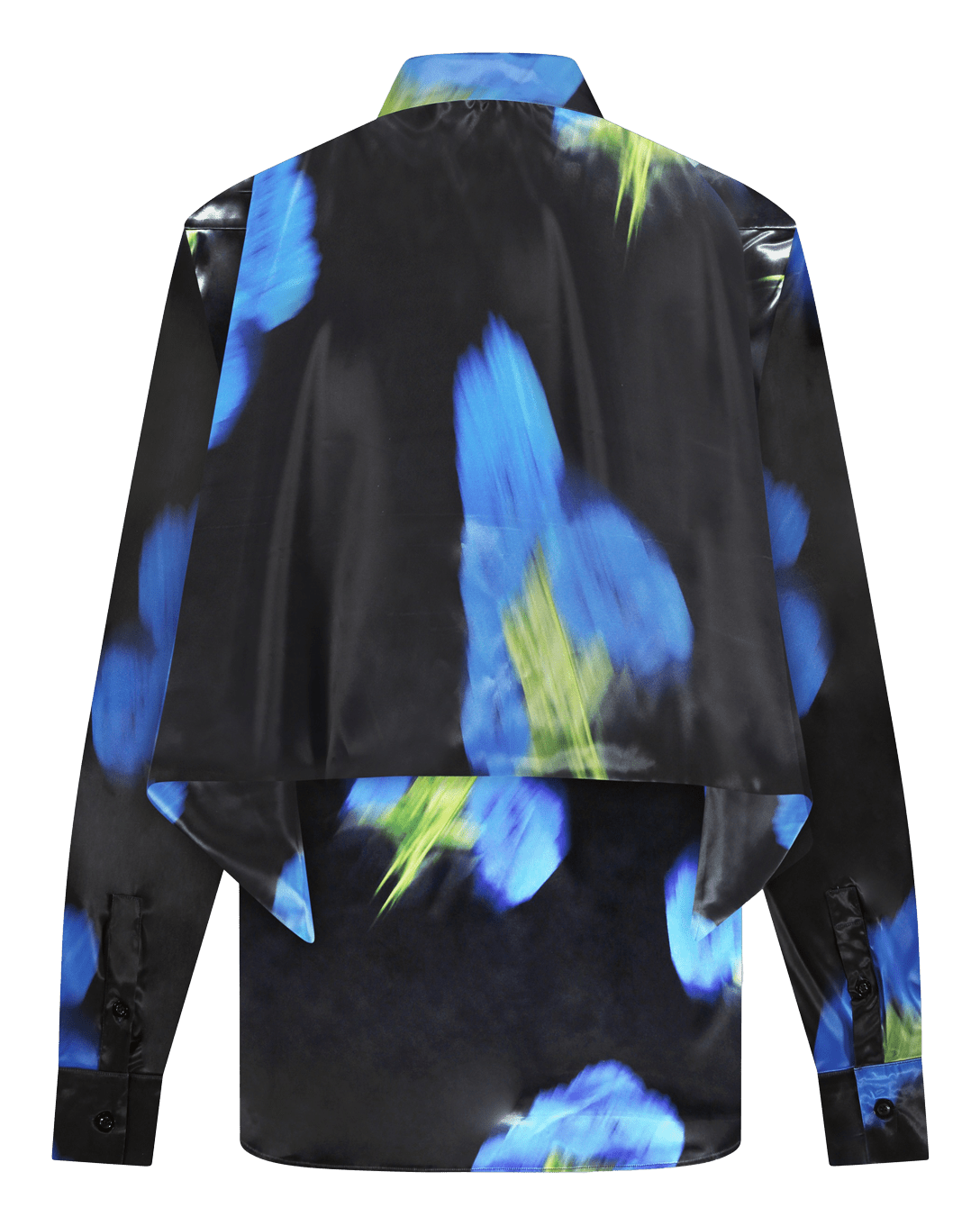 FLÂNEUR Heren Blurred Flower Hooded Shirt - Eleganza.nl