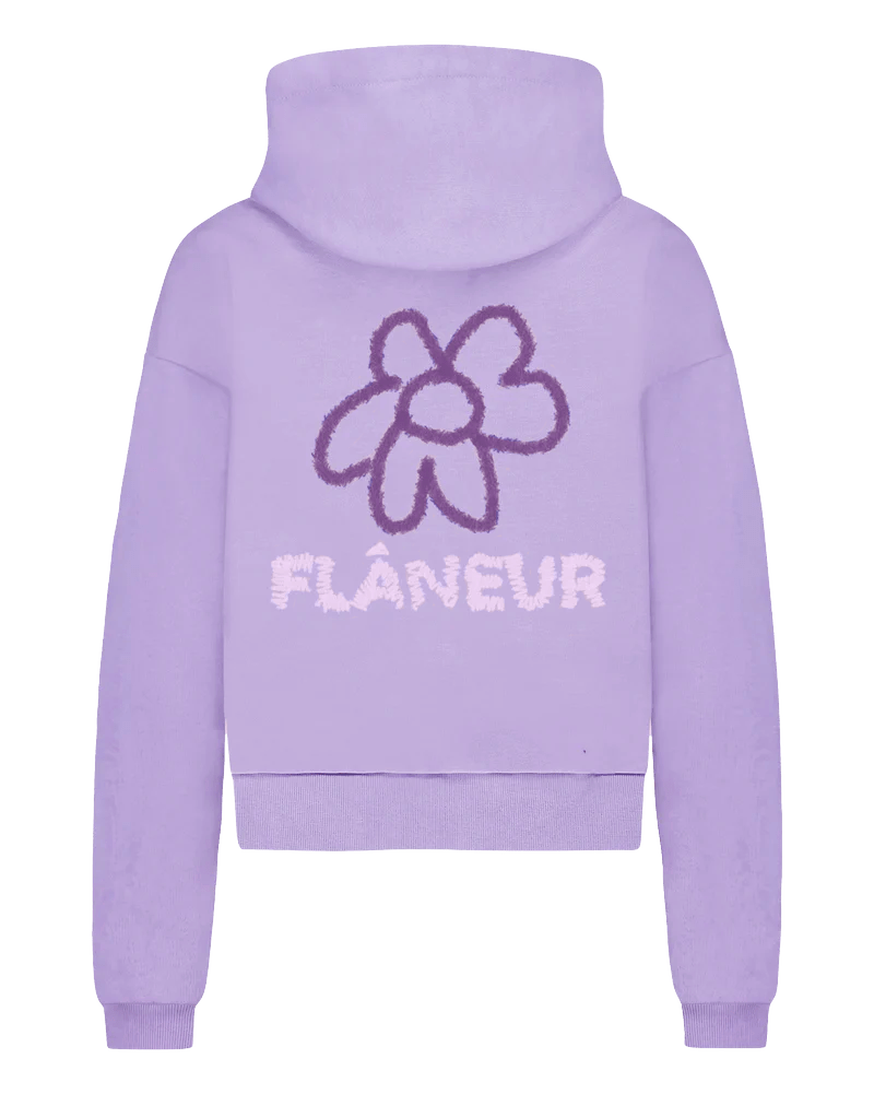 FLÂNEUR Heren Flower Doodle Zip - up Hoodie - Eleganza.nl