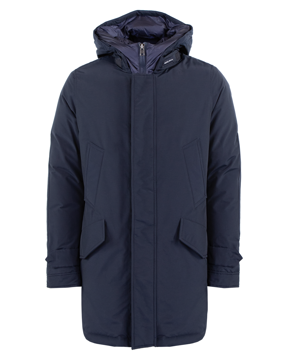 Heren Polar High Collar Parka Blauw