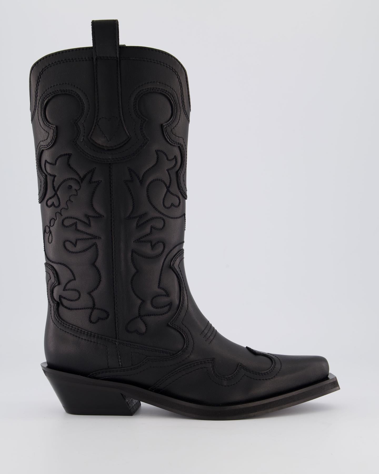 Ganni Dames Mid Shaft Embroidered Western - Eleganza.nl