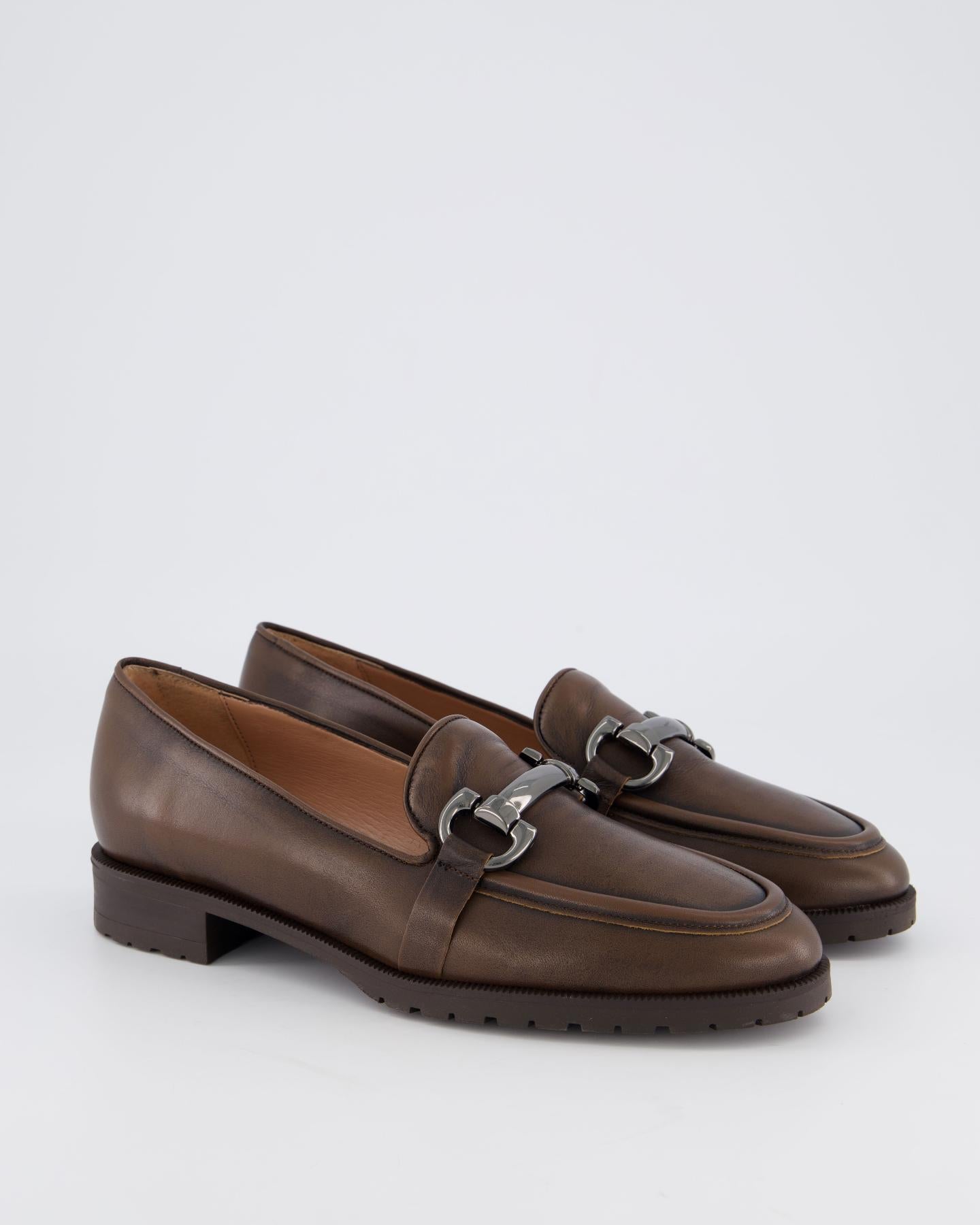 Gibaldi Dames Bianca Di Loafer Bruin - Eleganza.nl