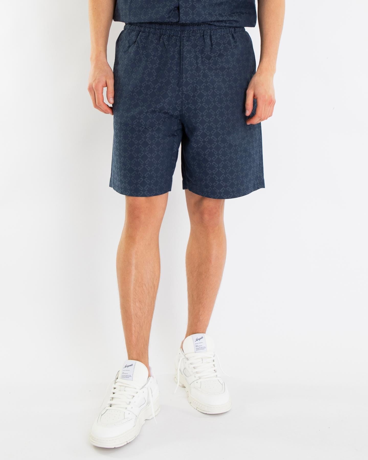 Givenchy Heren Monogram Logo Short Blauw - Eleganza.nl