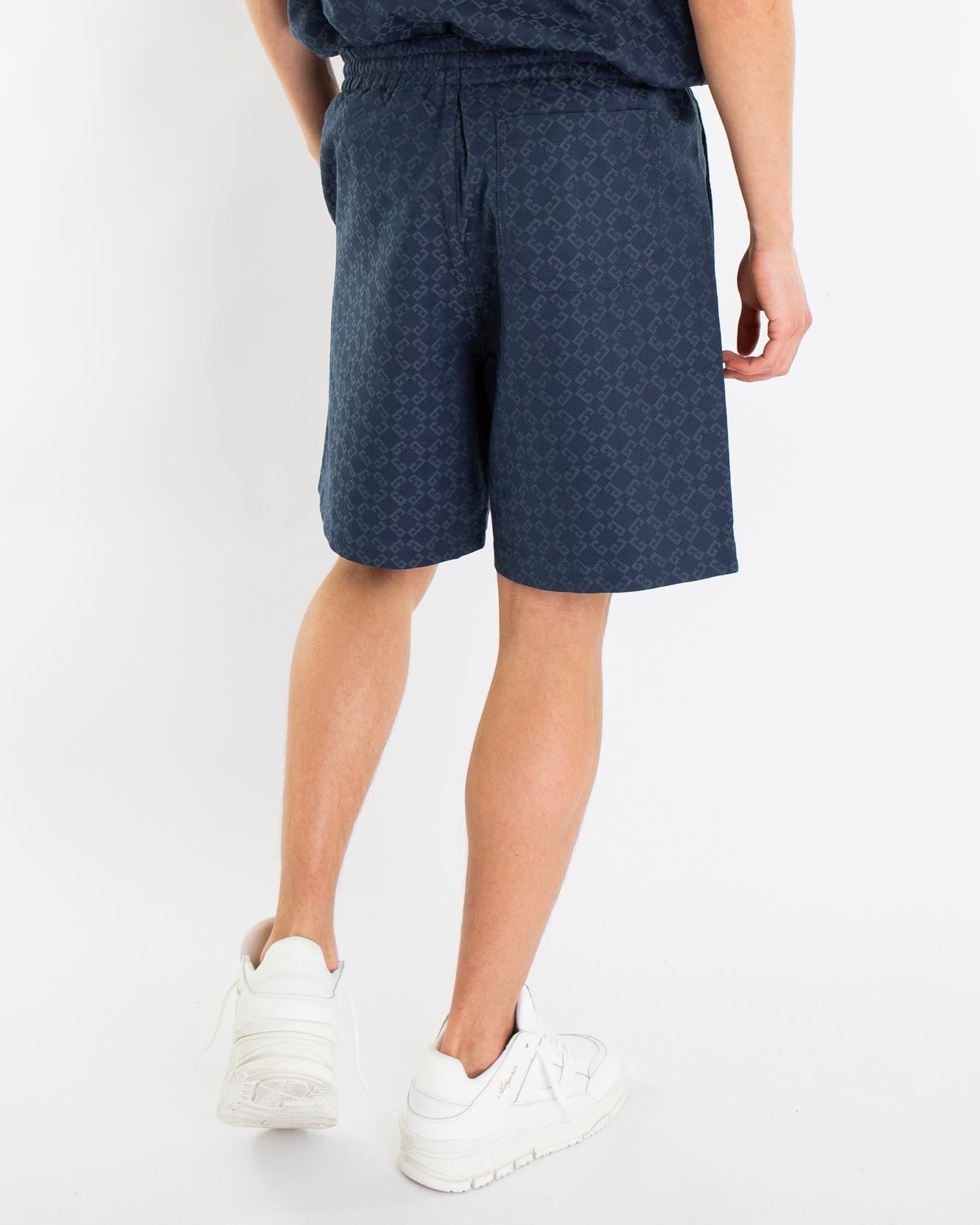 Givenchy Heren Monogram Logo Short Blauw - Eleganza.nl