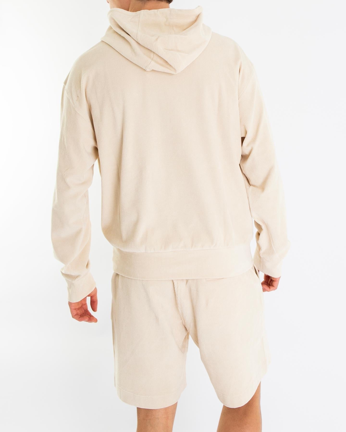 Givenchy Heren Velvet Hoodie Beige - Eleganza.nl