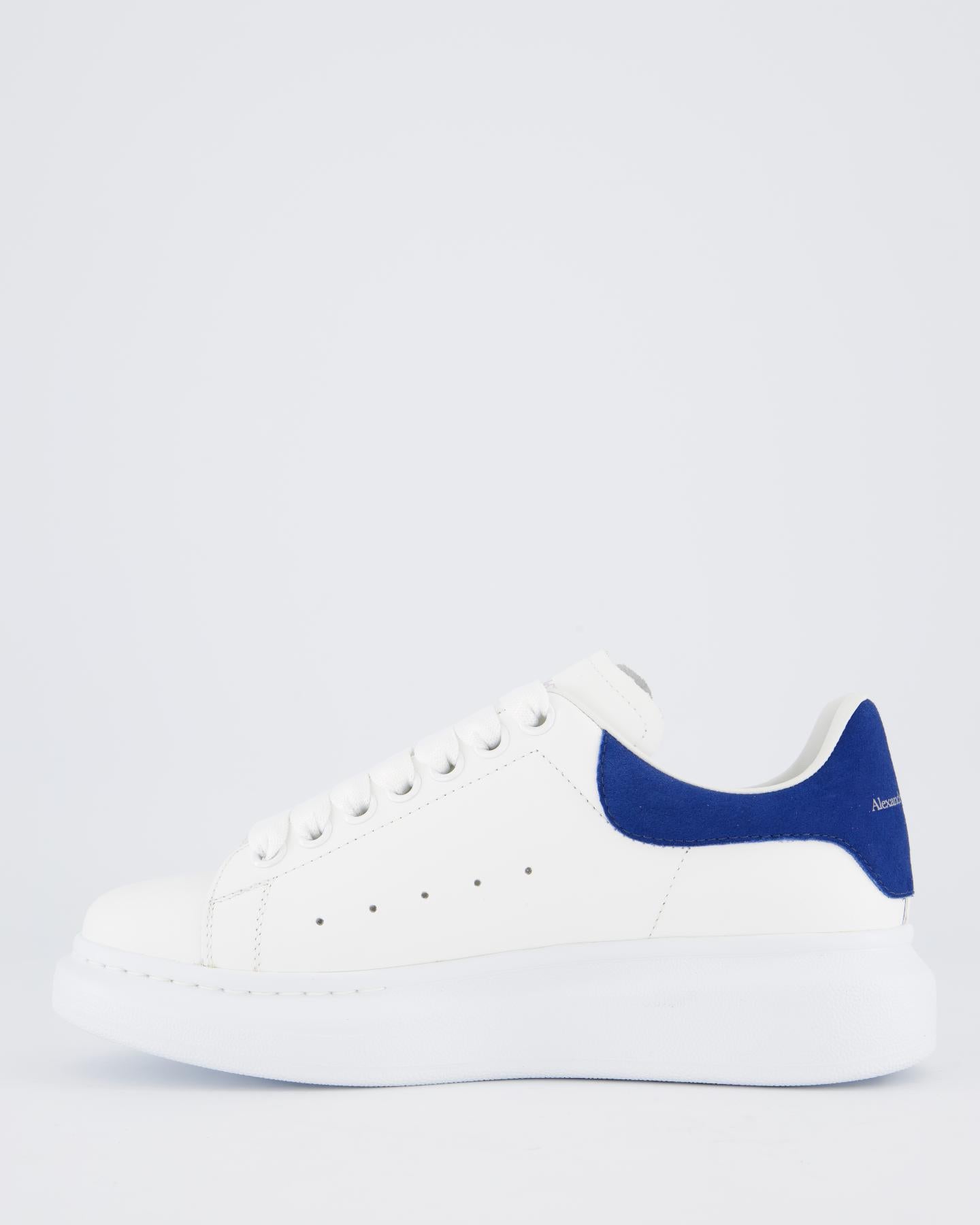 Dames Oversized Sneaker wit/blauw