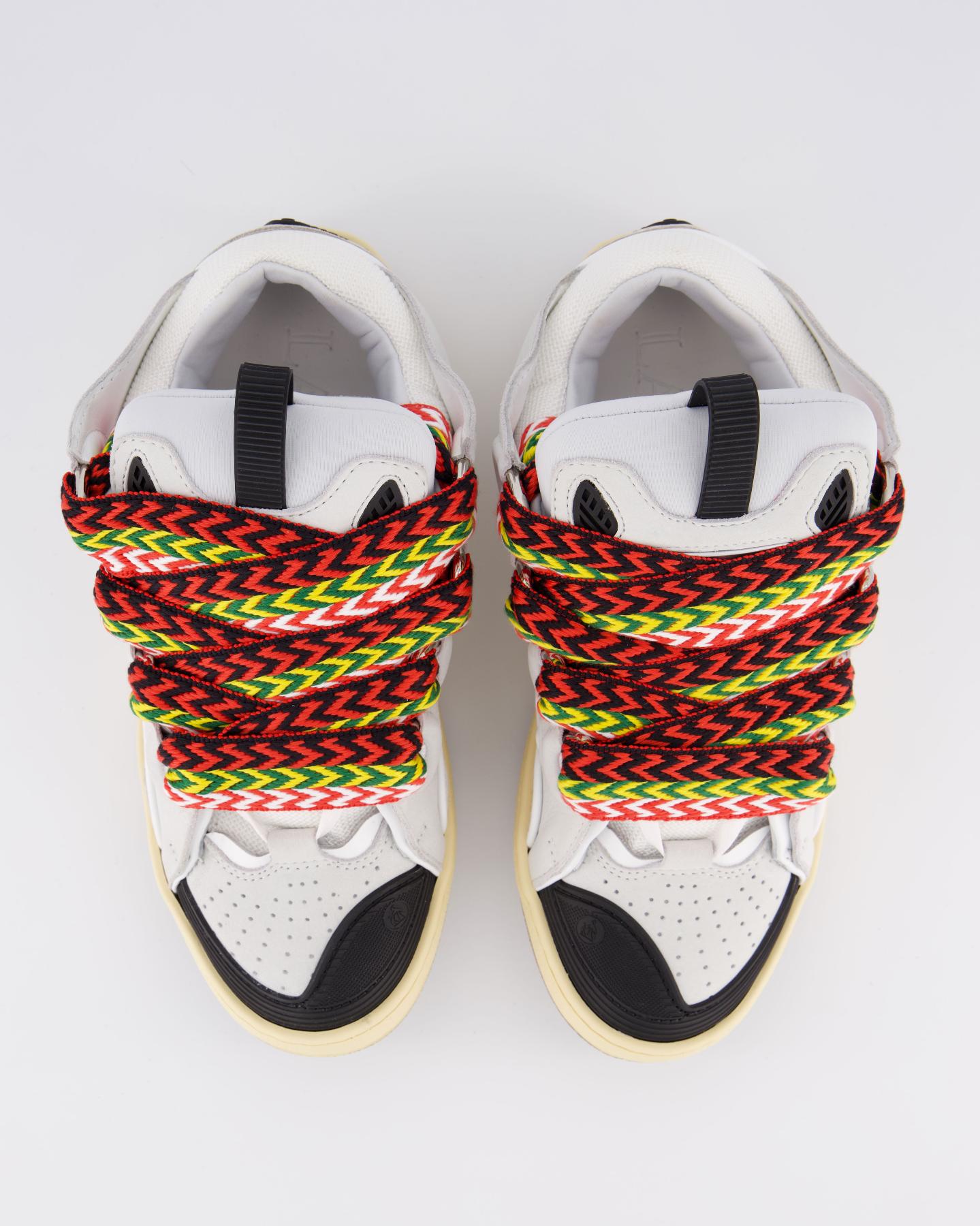 Dames Curb Sneaker Wit/Multi