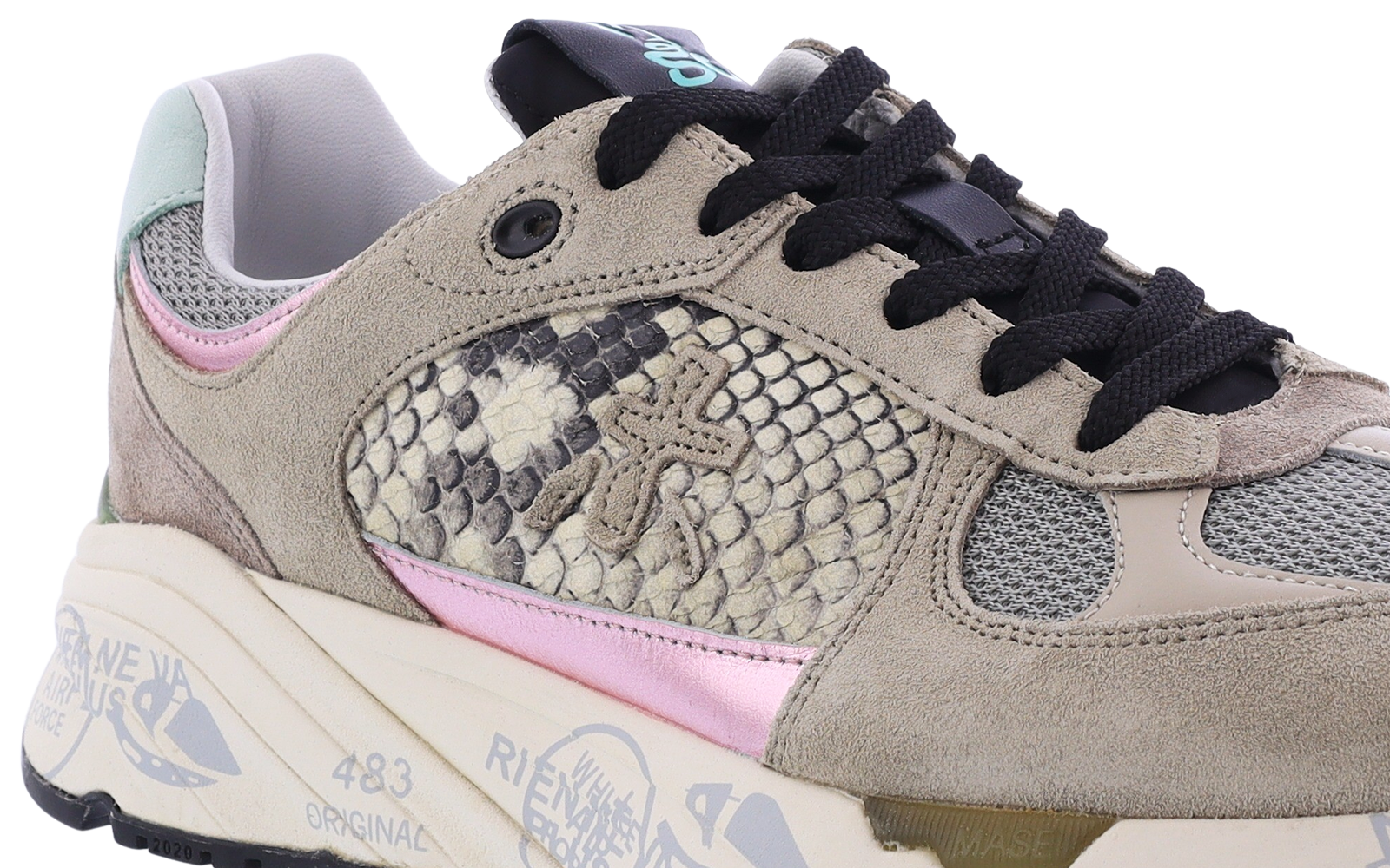 Dames Mase D Sneakers Beige/Roze