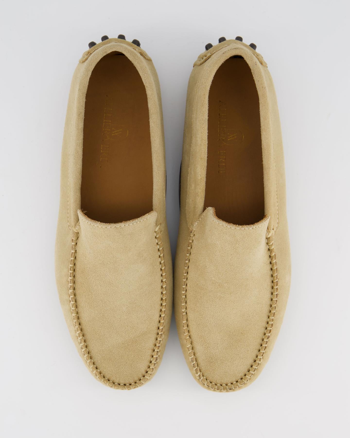 Heren Driver Loafer Beige