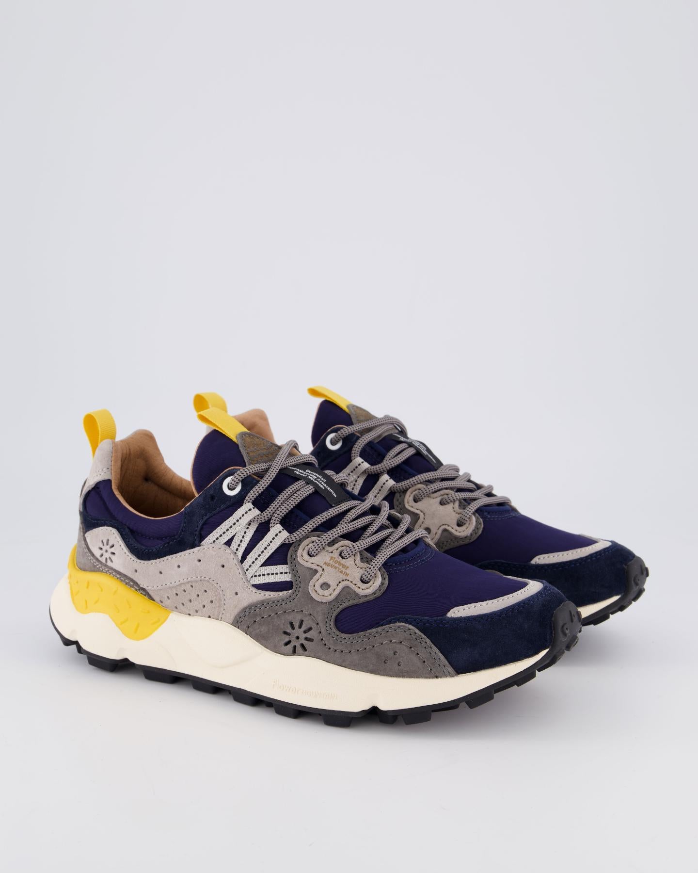 Heren Yamano 3 Sneaker Blauw/Geel