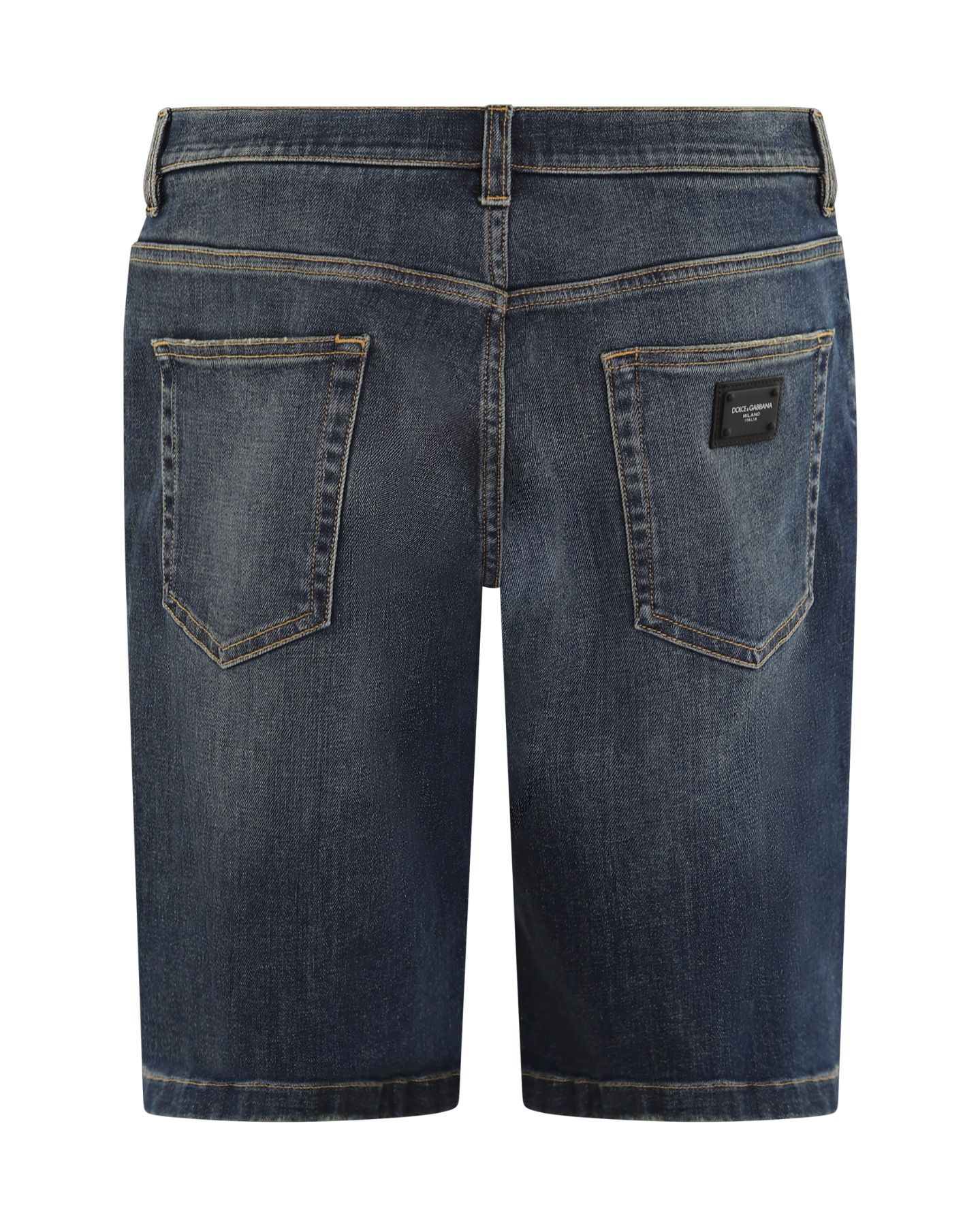 Heren Stretch Denim Shorts Blauw