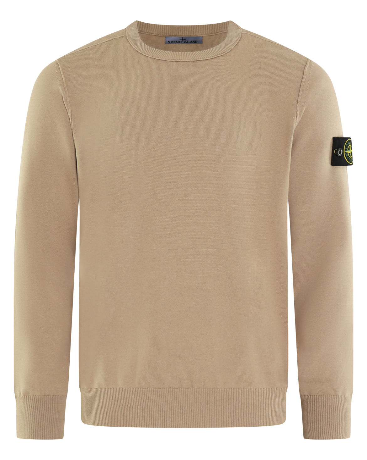 Heren Logopatch Crew Neck Bruin