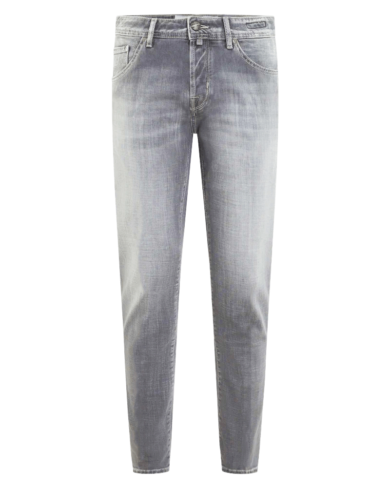 Jacob Cohen Heren Slim Cropped/CarrotJeans Grijs - Eleganza.nl