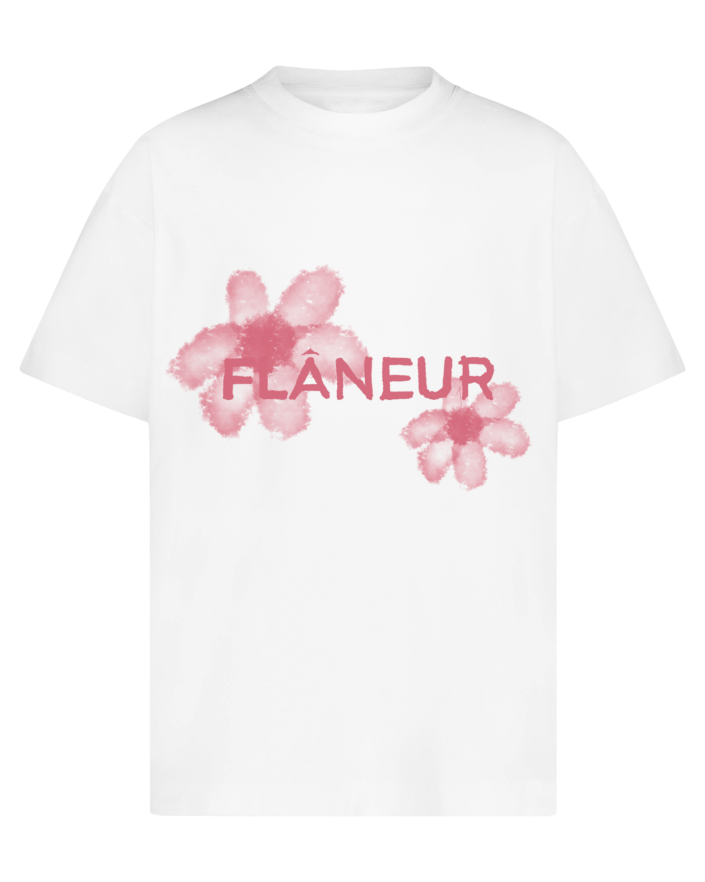 Heren Floral Watercolor Wit/Coral