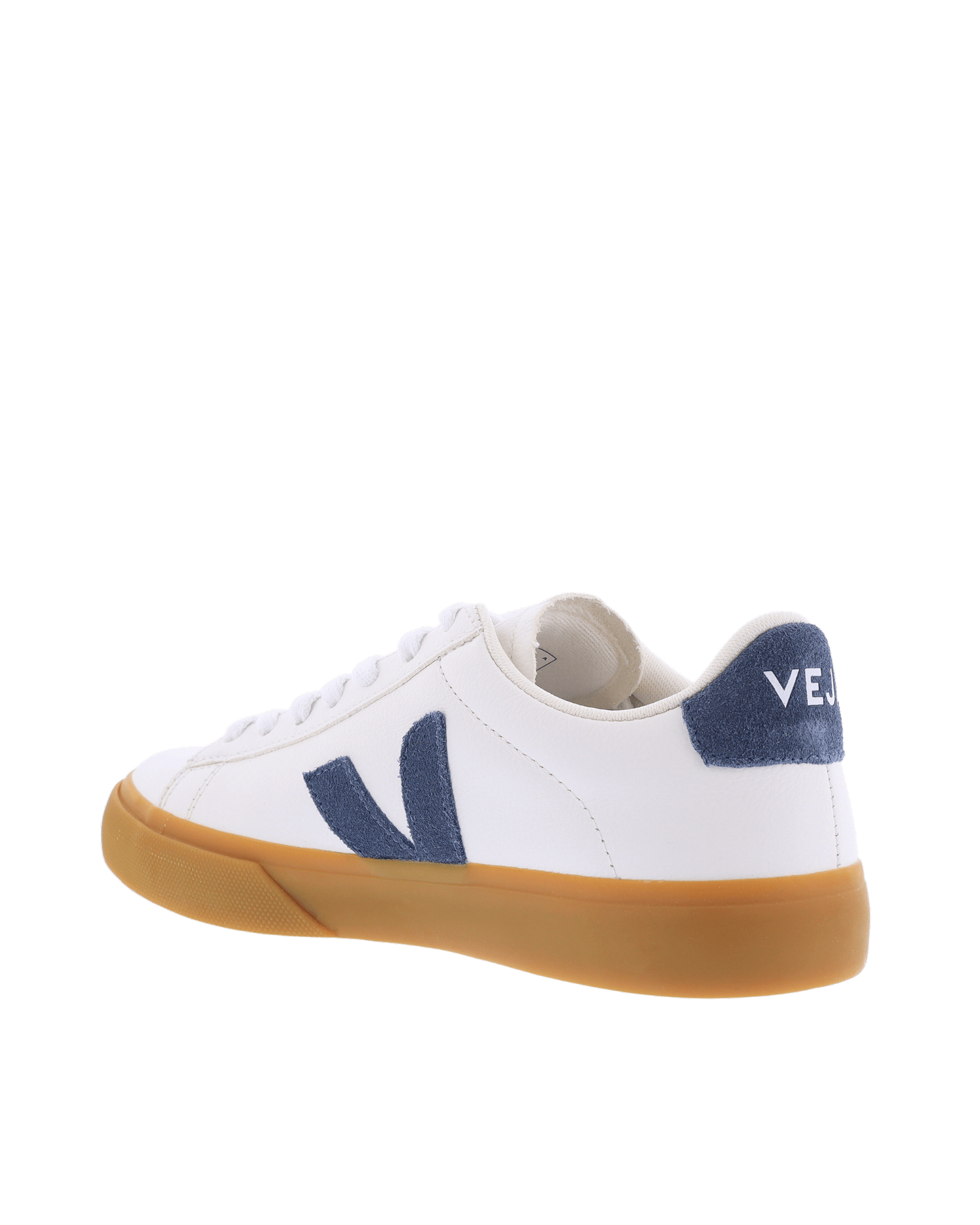 Dames Campo Sneaker Leer Wit/Blauw